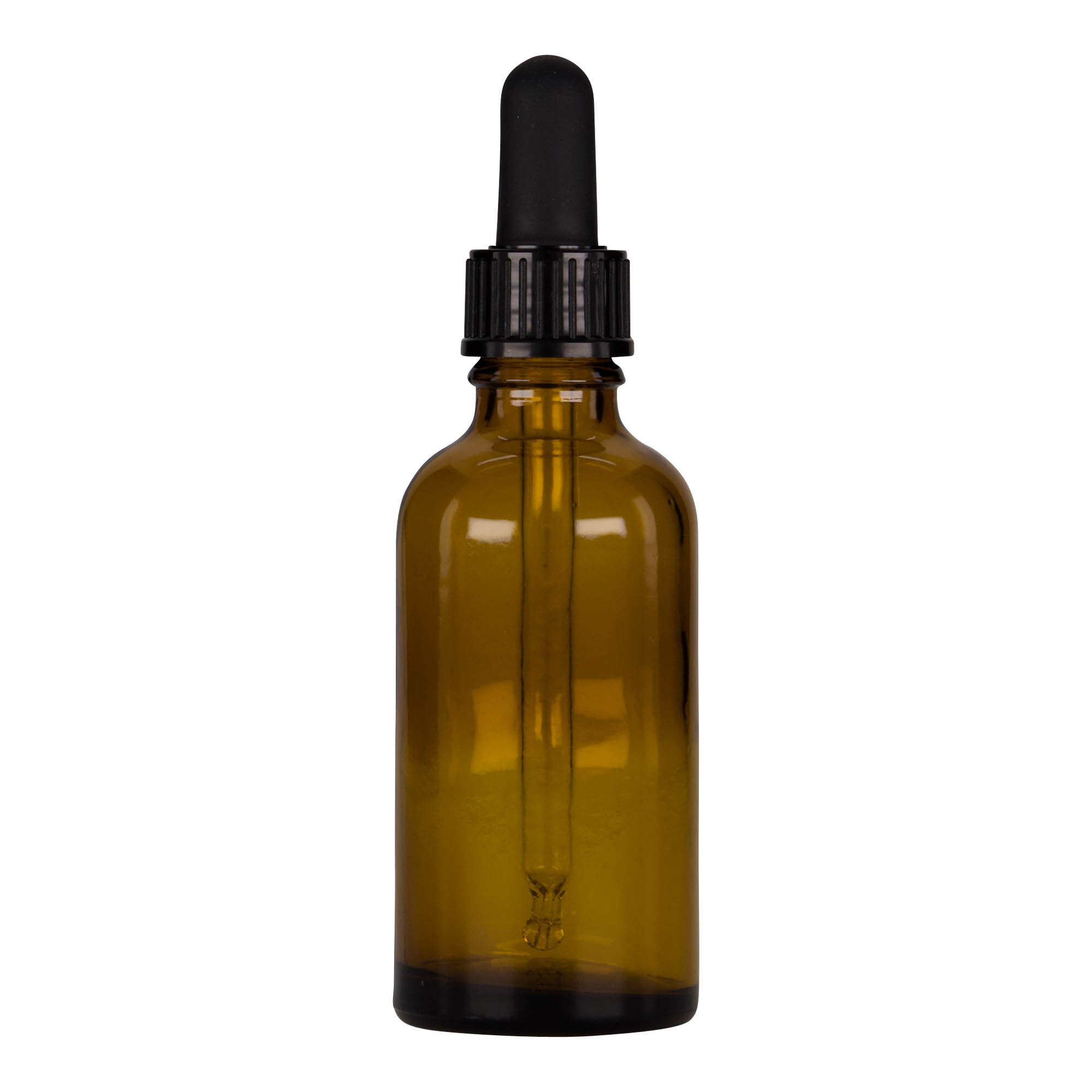 50 ml lääketieteellinen pipettipullo, lasia, ruskea-musta, suuaukko: DIN 18