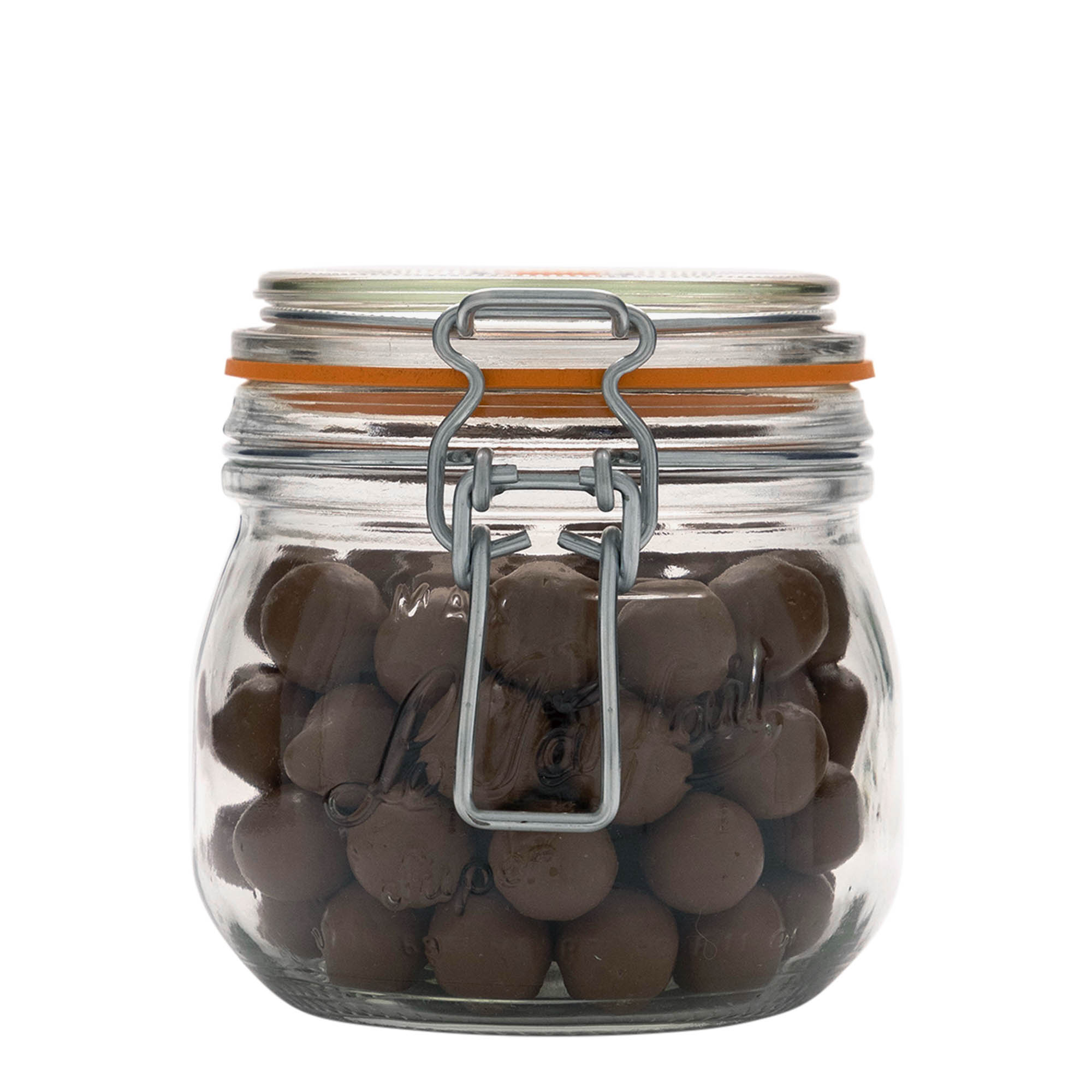 500 ml rautalankakannellinen lasipurkki 'Le Parfait Super Bocal', suuaukko: rautalankakansi