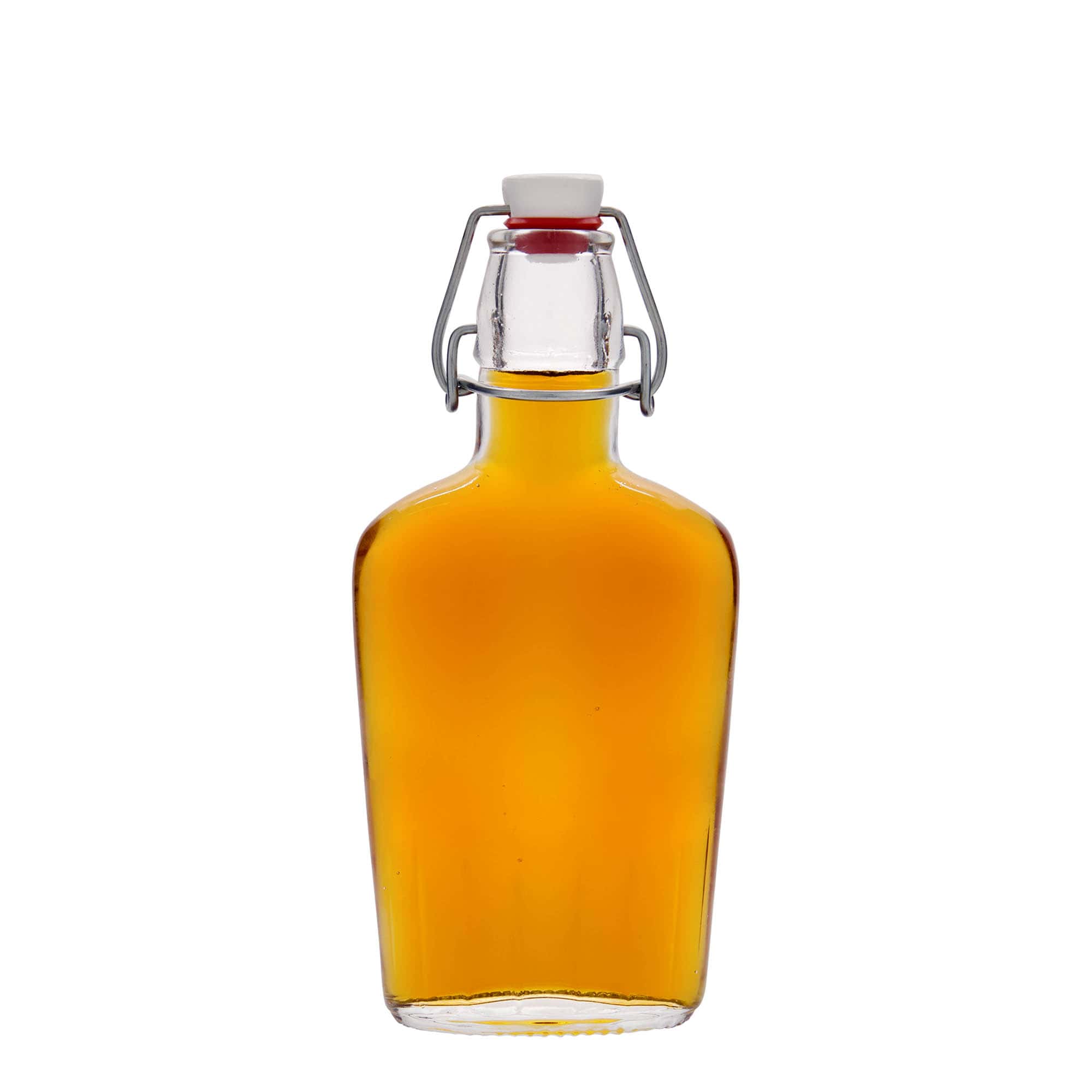 250 ml lasipullo 'Fiaschetta', soikea, suuaukko: saranakorkki
