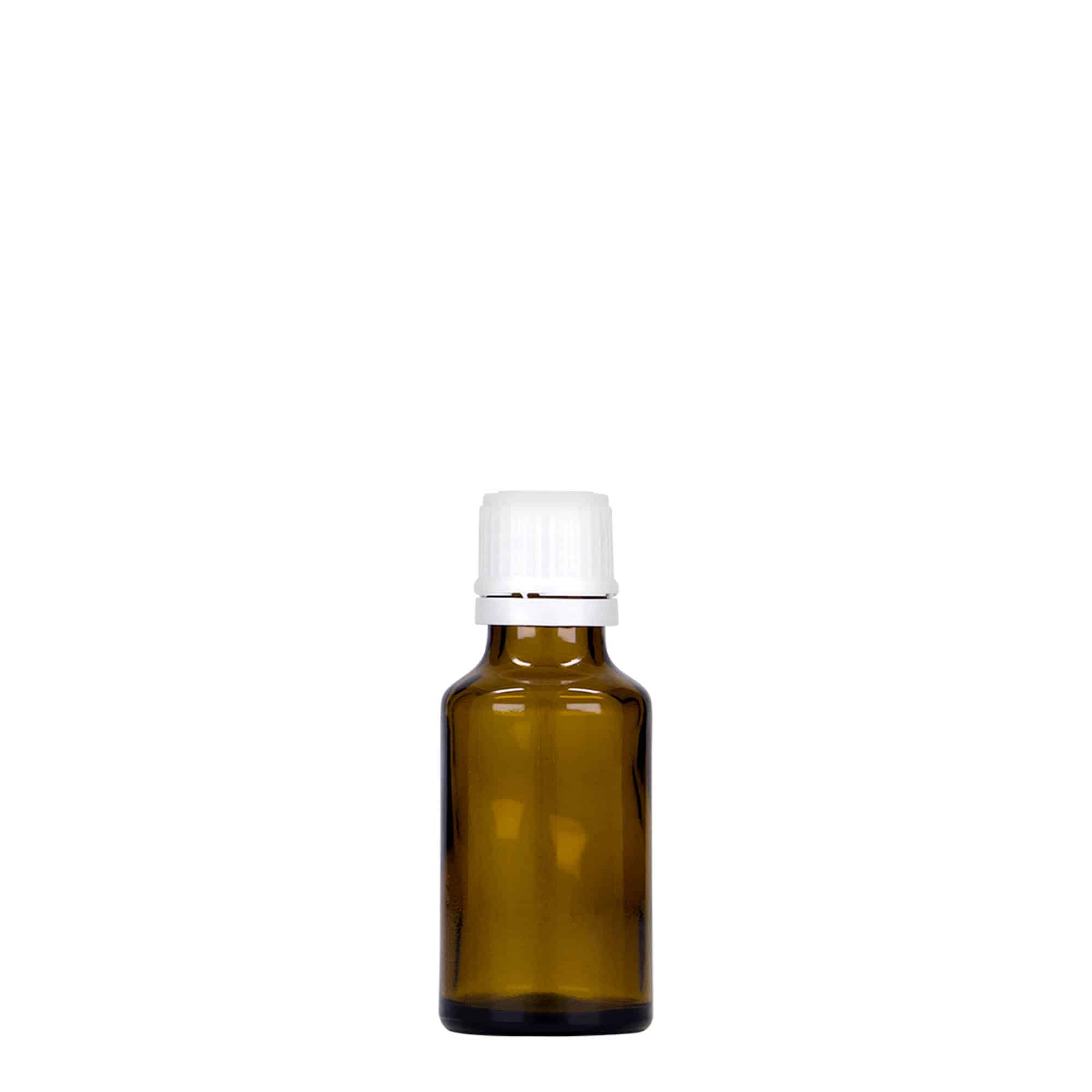 25 ml lääkepullo, lasi, ruskea, suu: DIN 18