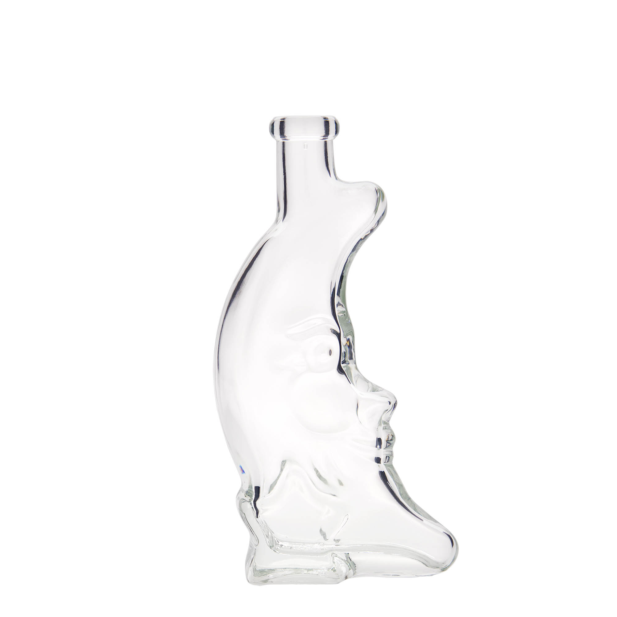 200 ml lasipullo ”Kuu”, suuaukon materiaali: korkki