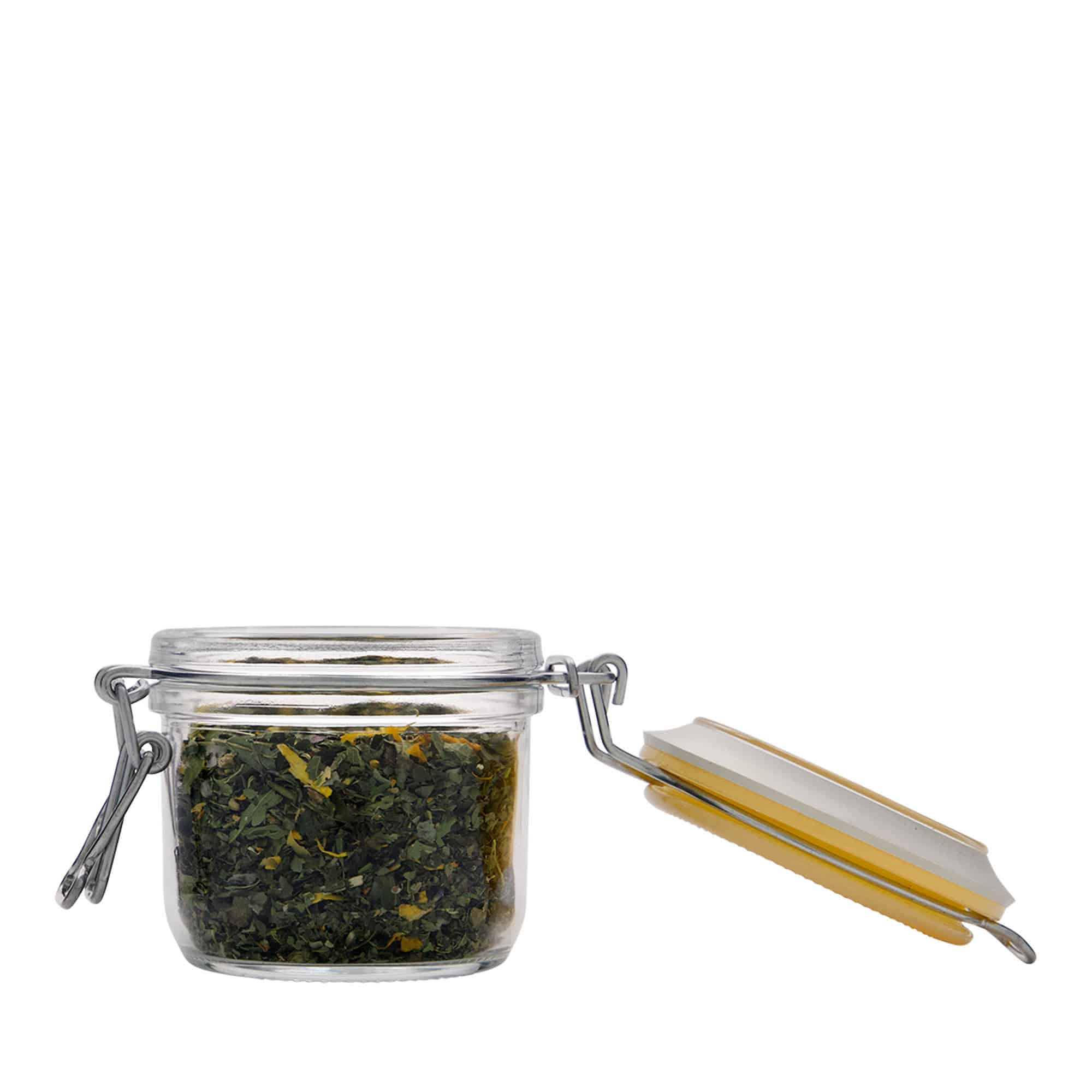 200 ml lankakannellinen lasi 'Fido', keltainen, suuaukko: lankakannellinen suljin 200 ml lankakannellinen lasi 'Fido', keltainen, suuaukko: lankakannellinen suljin