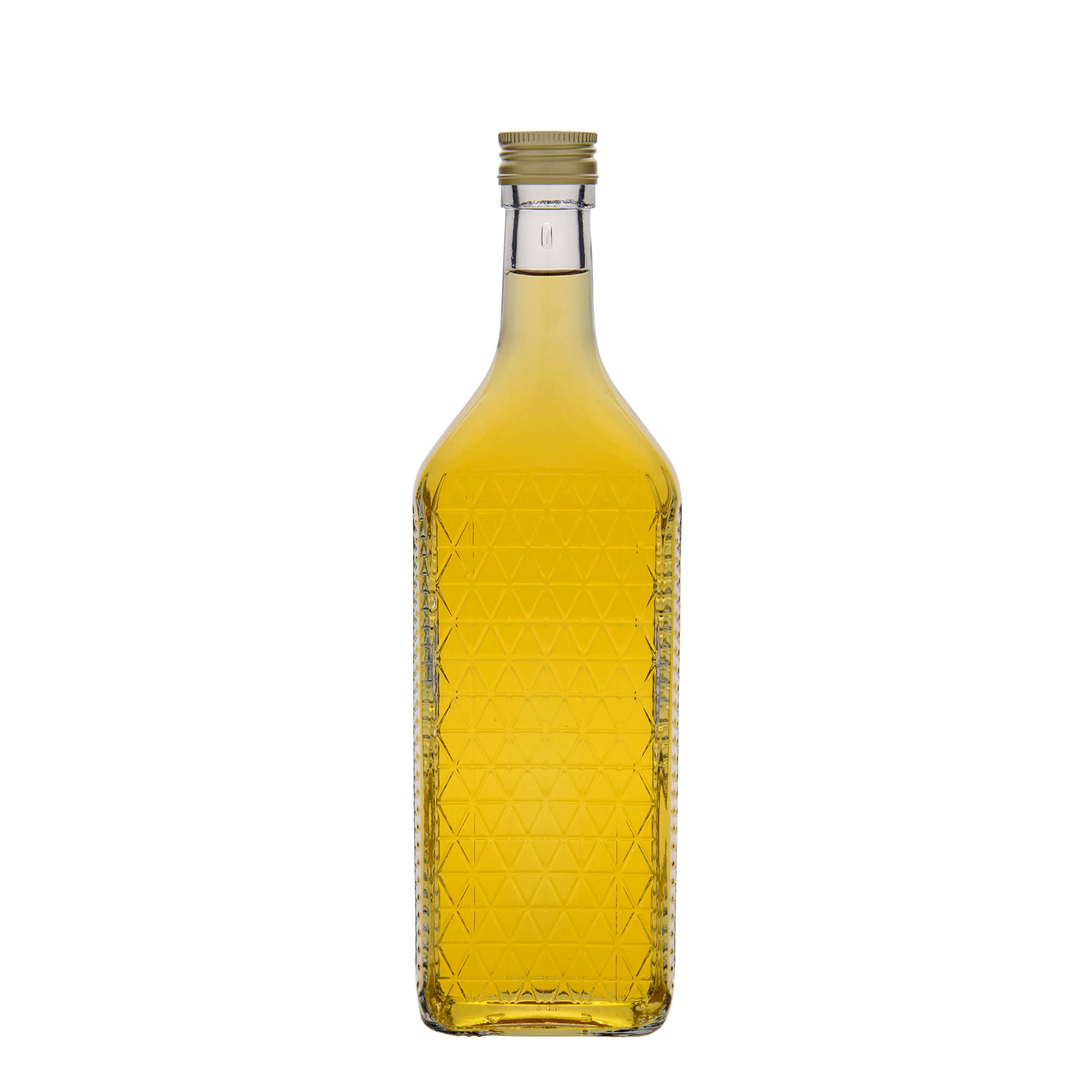 700 ml lasipullo 'Caruso', suorakaide, suuaukko: PP 31,5