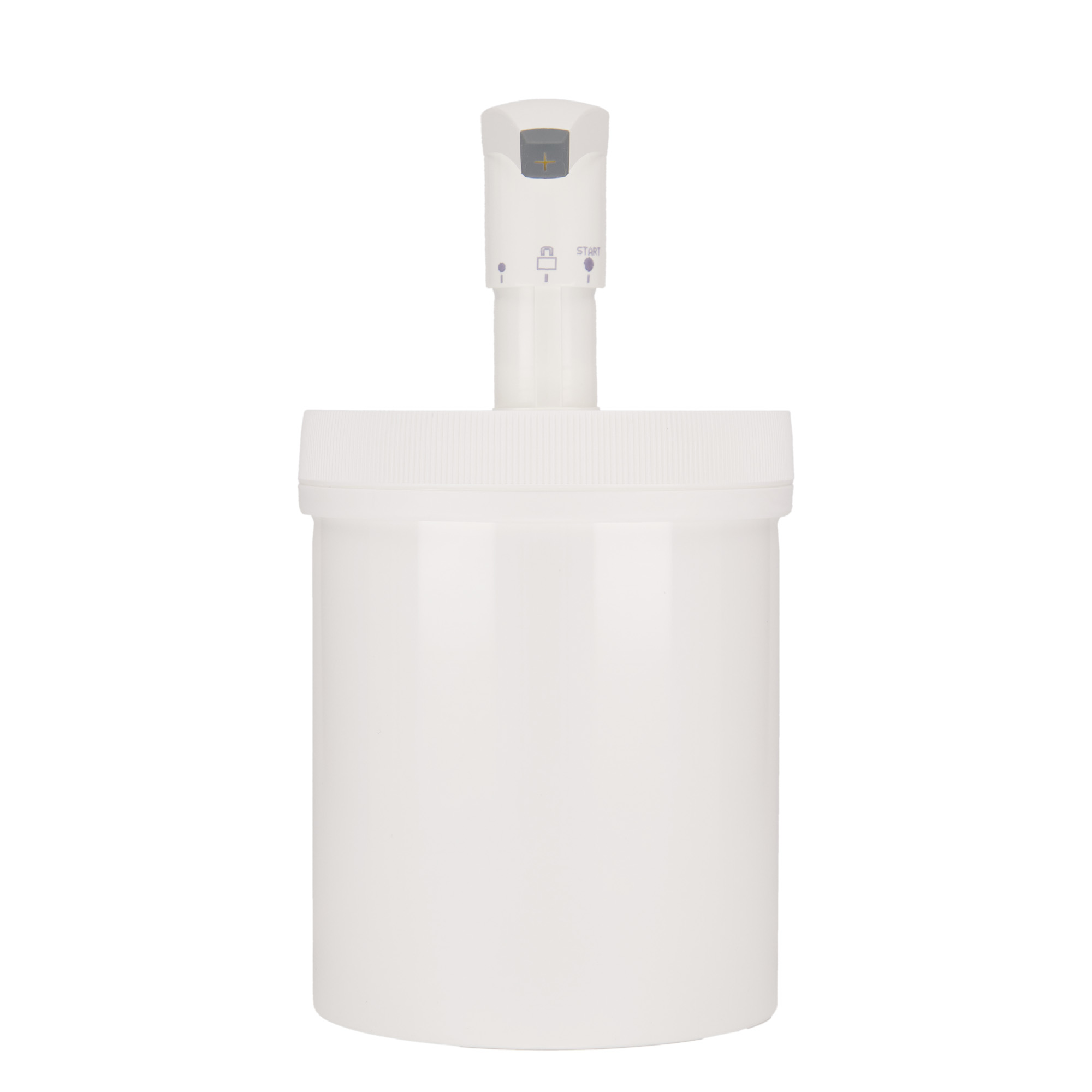 1240 ml annostelupullo 'Securibox', PP-muovi, valk., suu: Kierrekorkki