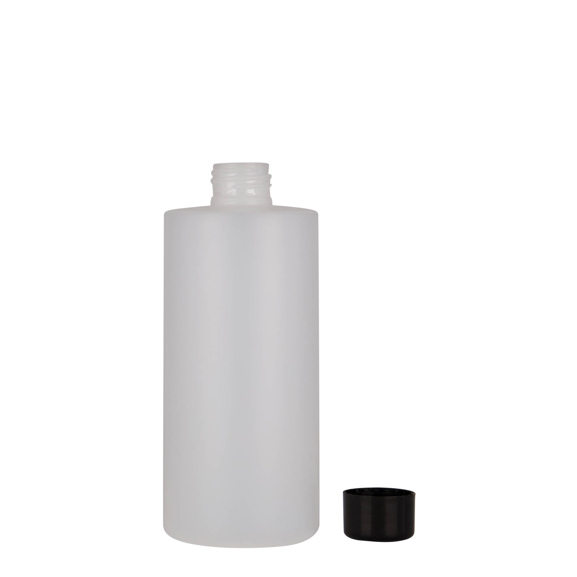 300 ml muovipullo 'Pipe', HDPE, valkoinen, suuaukko: 24/410