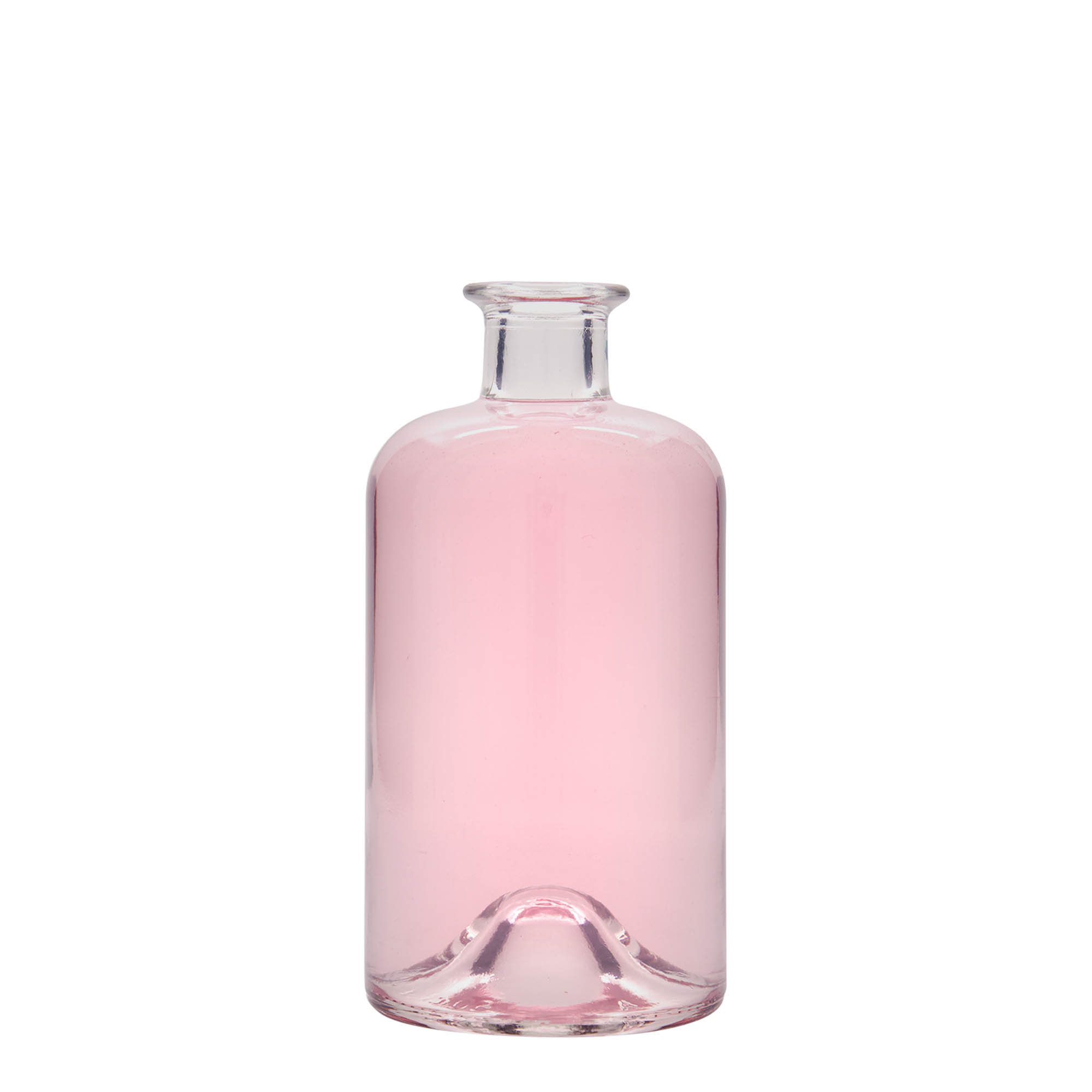 500 ml lasipullo apteekkari ”Tohtori”, suuaukko: korkki