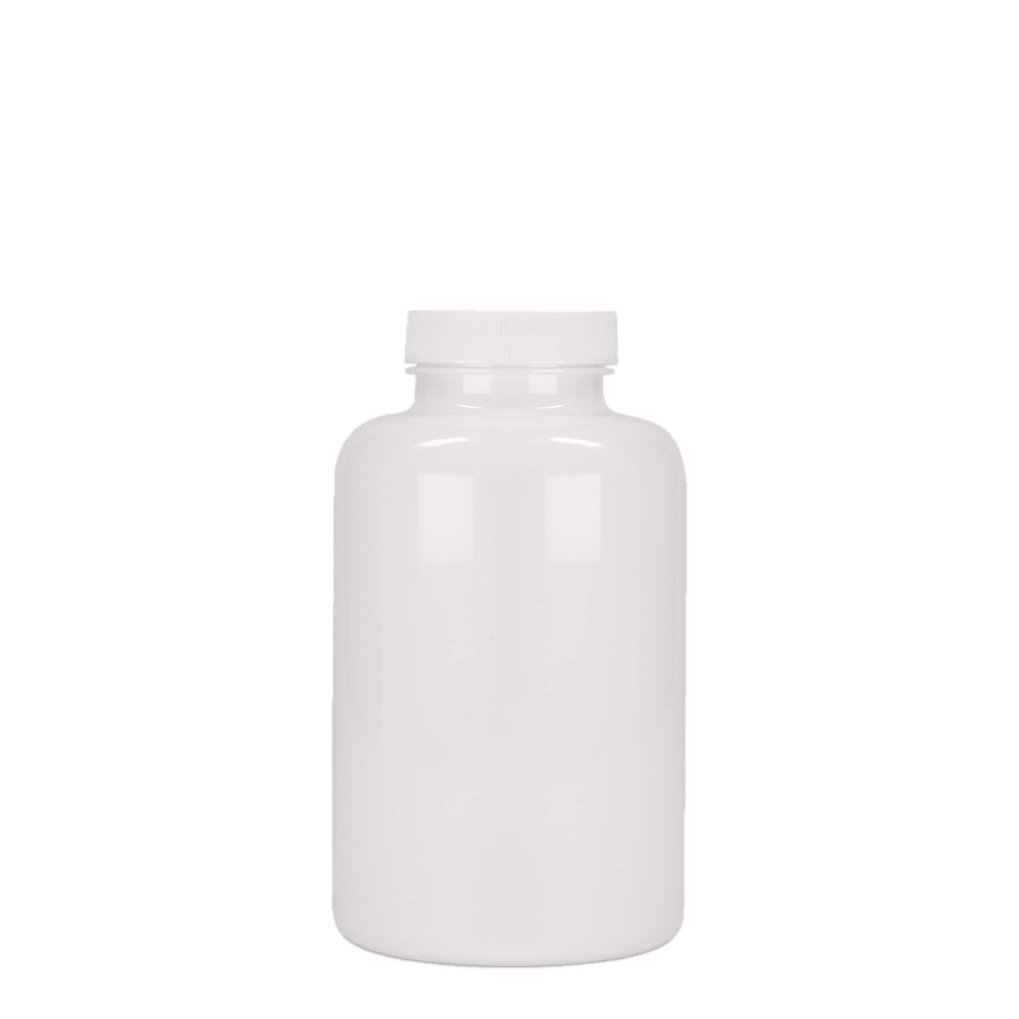 500 ml PET-pakkaus, muovia, valkoinen, suuaukko: 45/400