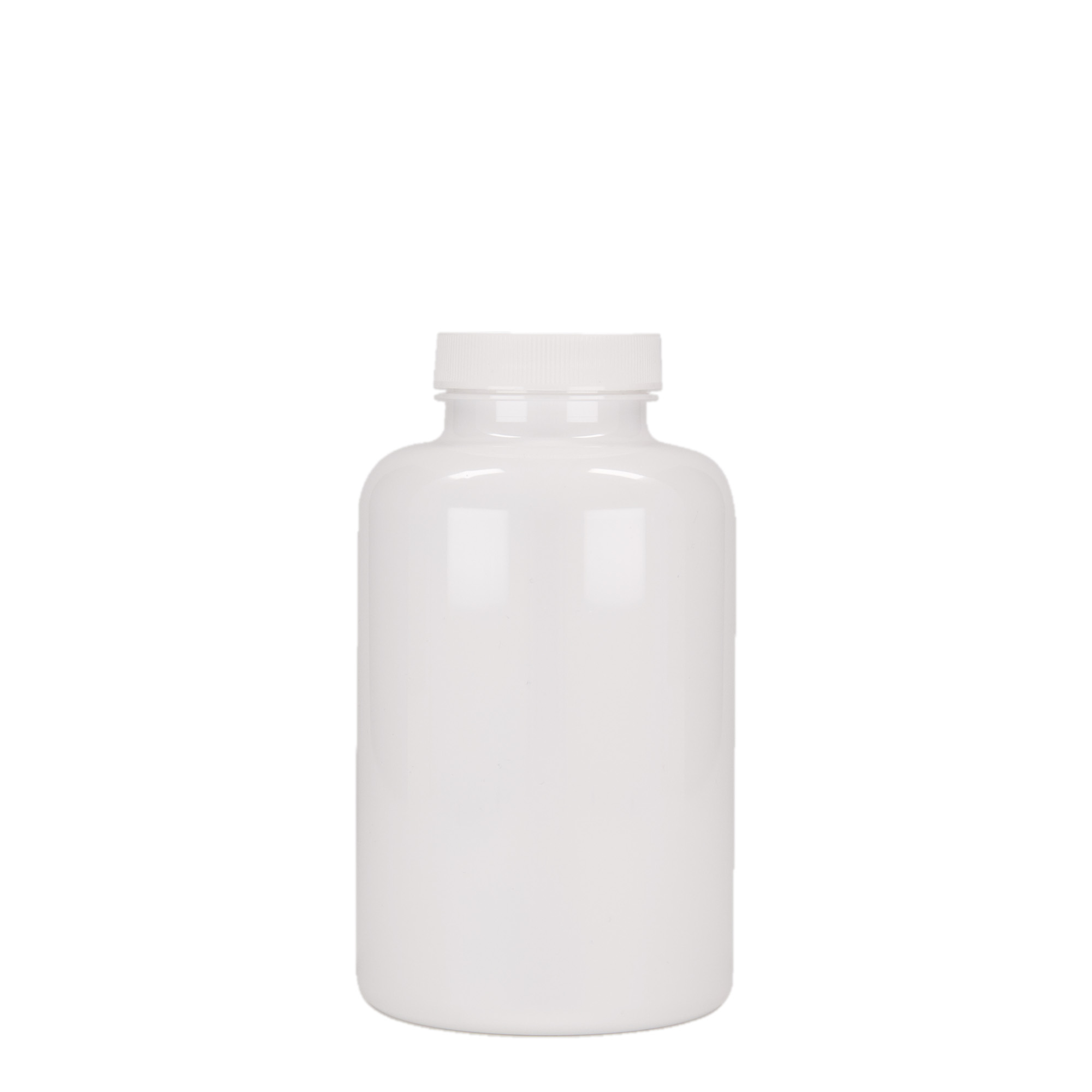 500 ml PET-pakkaus, muovia, valkoinen, suuaukko: 45/400