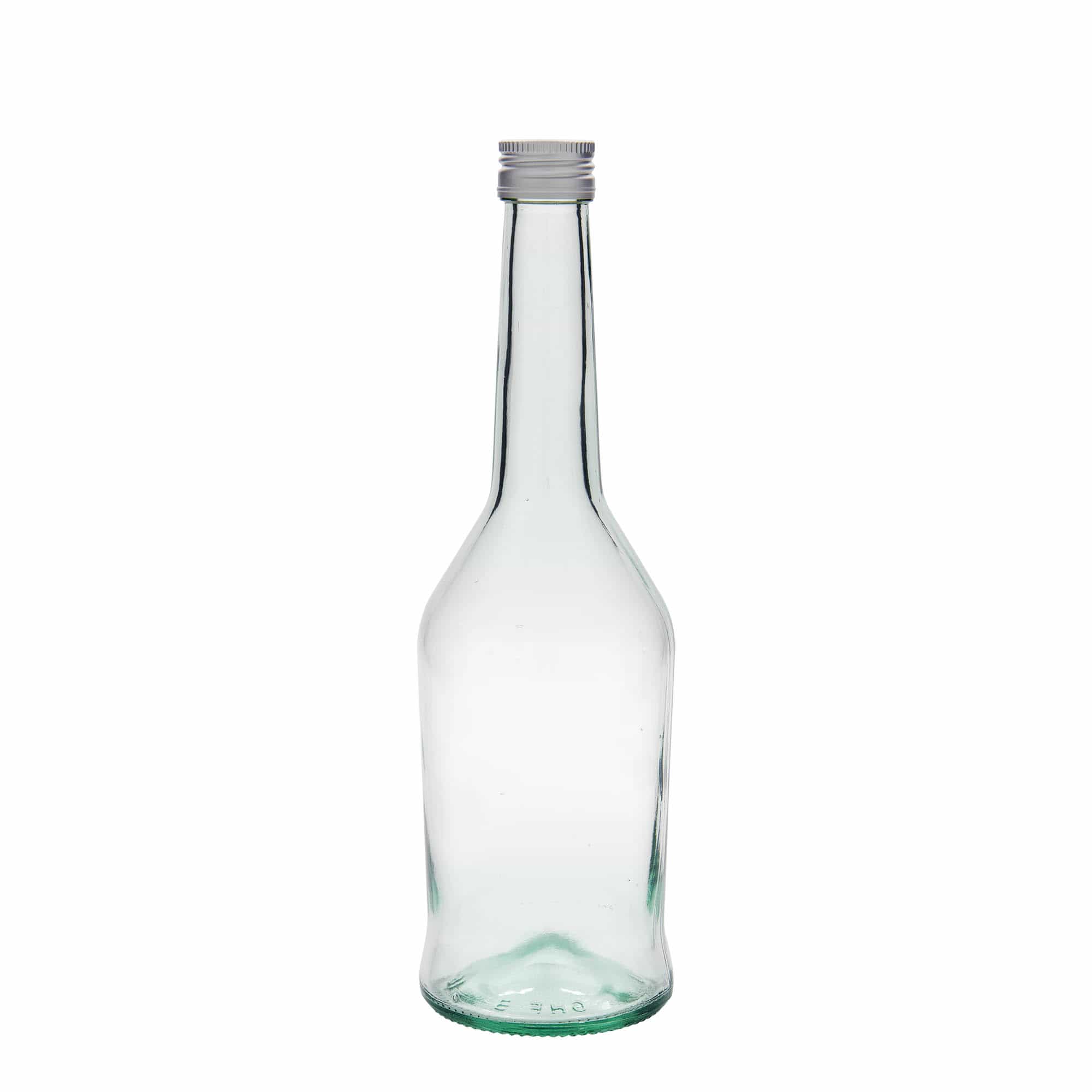 500 ml lasipullo väkeville alkoholijuomille, suuaukko: PP 28