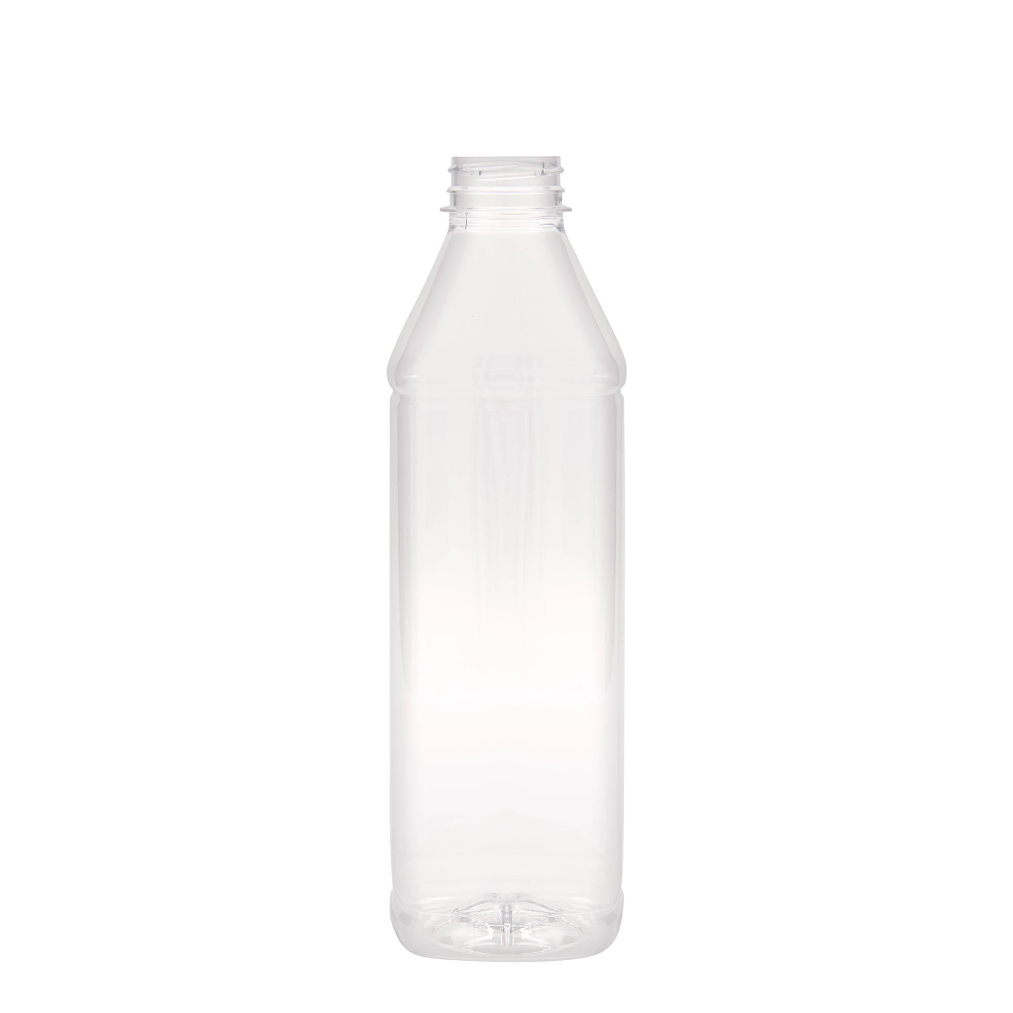 1 000 ml PET-pullo 'Milk and Juice Carré', neliömäinen, muovia, suuaukko: 38 mm 1 000 ml PET-pullo 'Milk and Juice Carré', neliömäinen, muovia, suuaukko: 38 mm