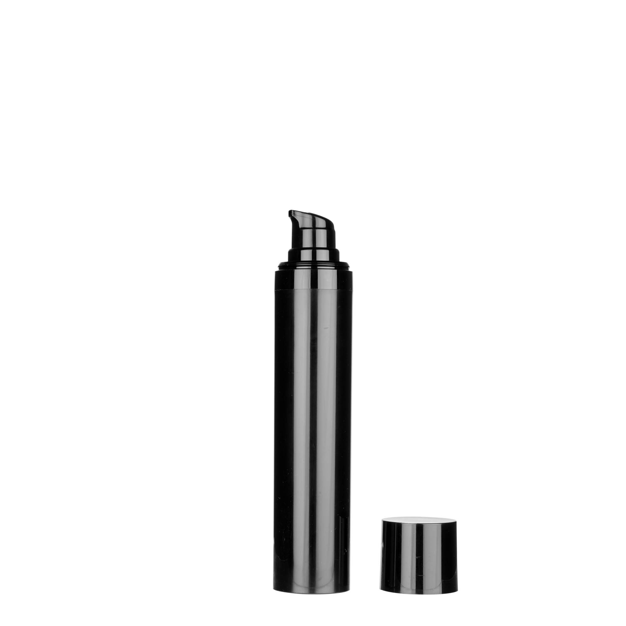 50 ml Airless-annostelija 'Micro', PP-muovi, musta 50 ml Airless-annostelija 'Micro', PP-muovi, musta