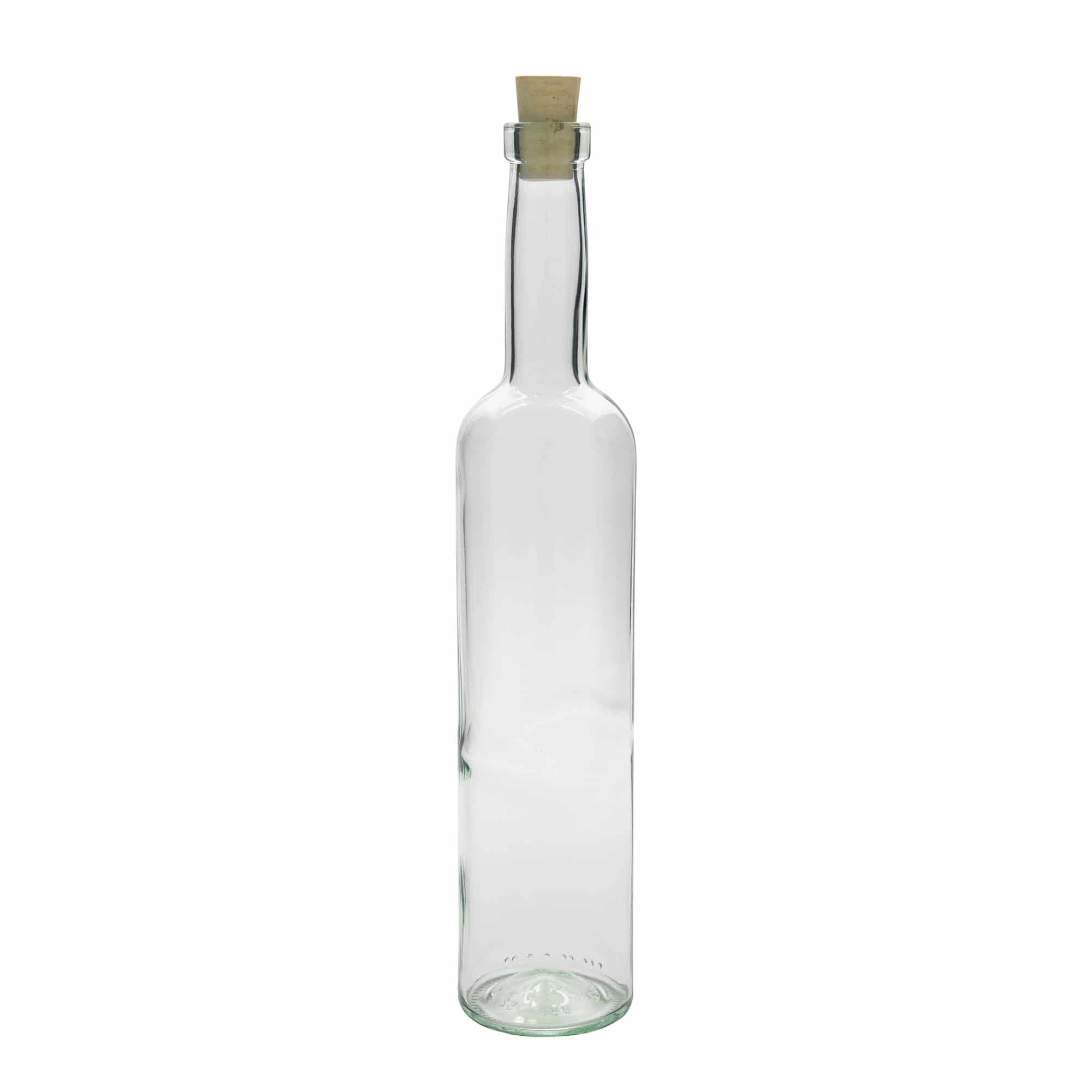500 ml lasipullo 'Bordeaux', suuaukko: korkki