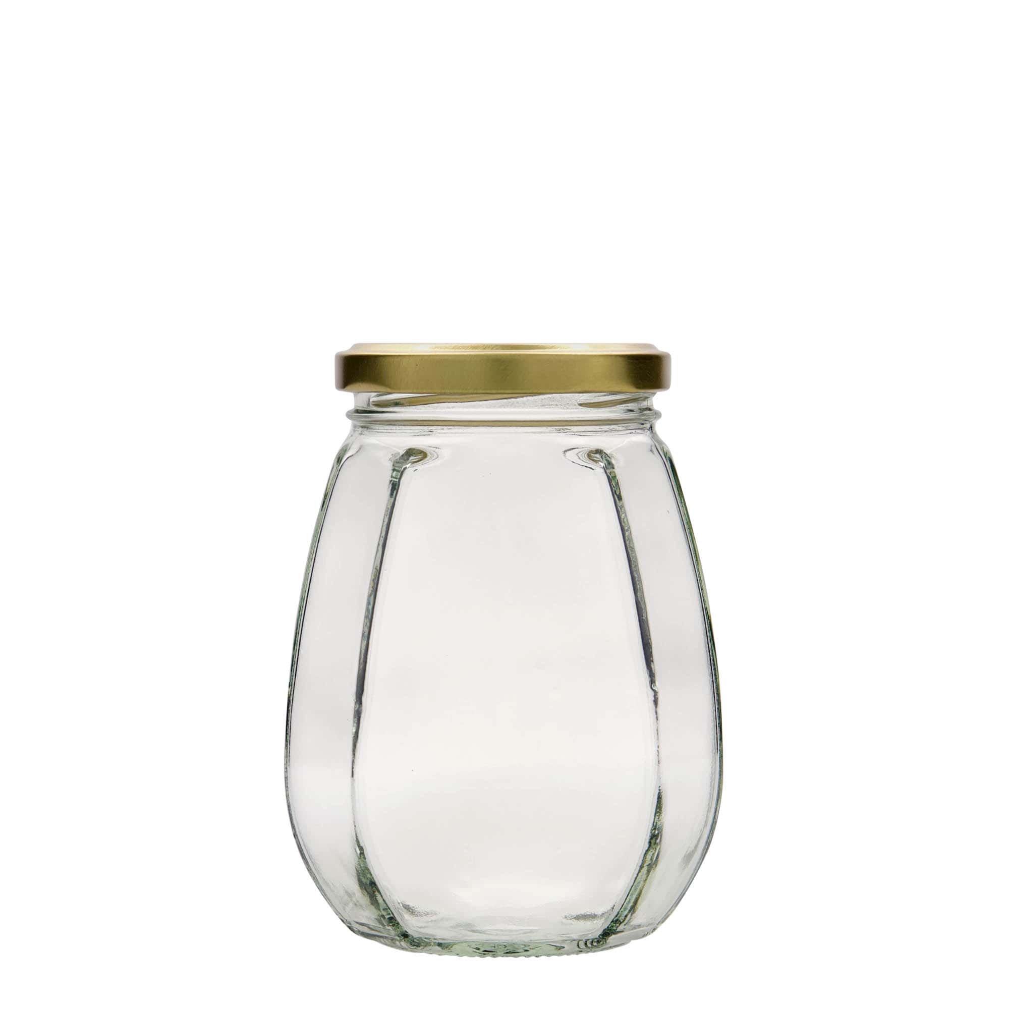 385 ml koristepurkki, kuuskulmainen, suu: Twist-Off (TO 63)