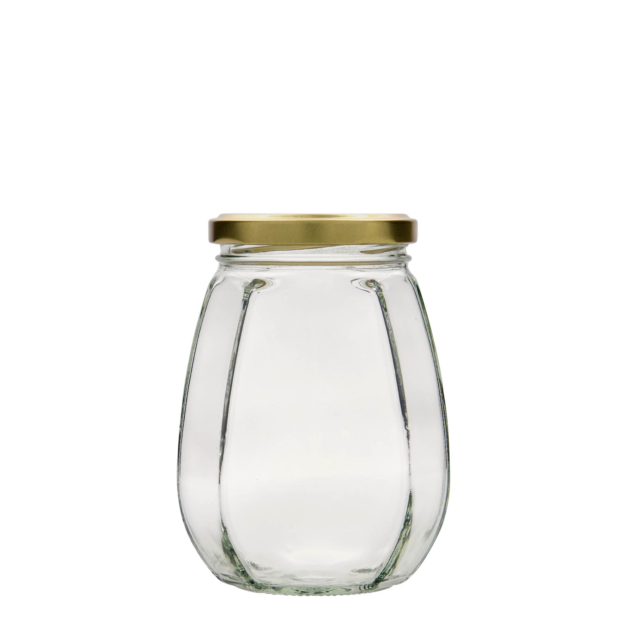 385 ml korurasia, kuusikulmainen, suuaukko: Twist-Off (TO 63)