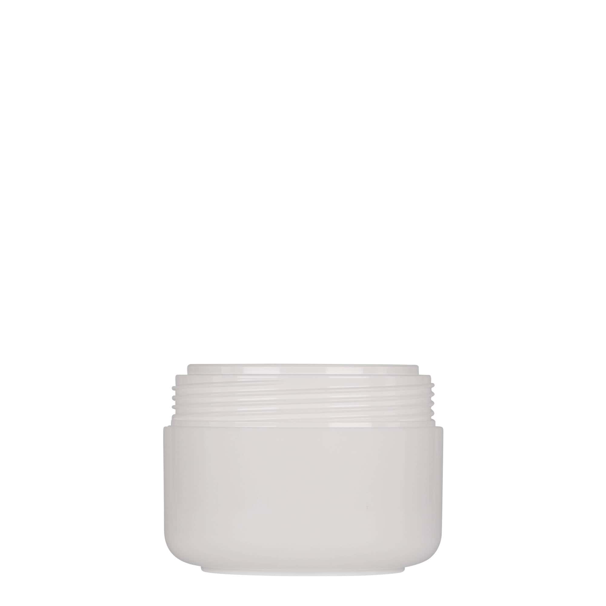 100 ml muovipurkki 'Bianca', PP, valkoinen, suu: ruuvikorkki