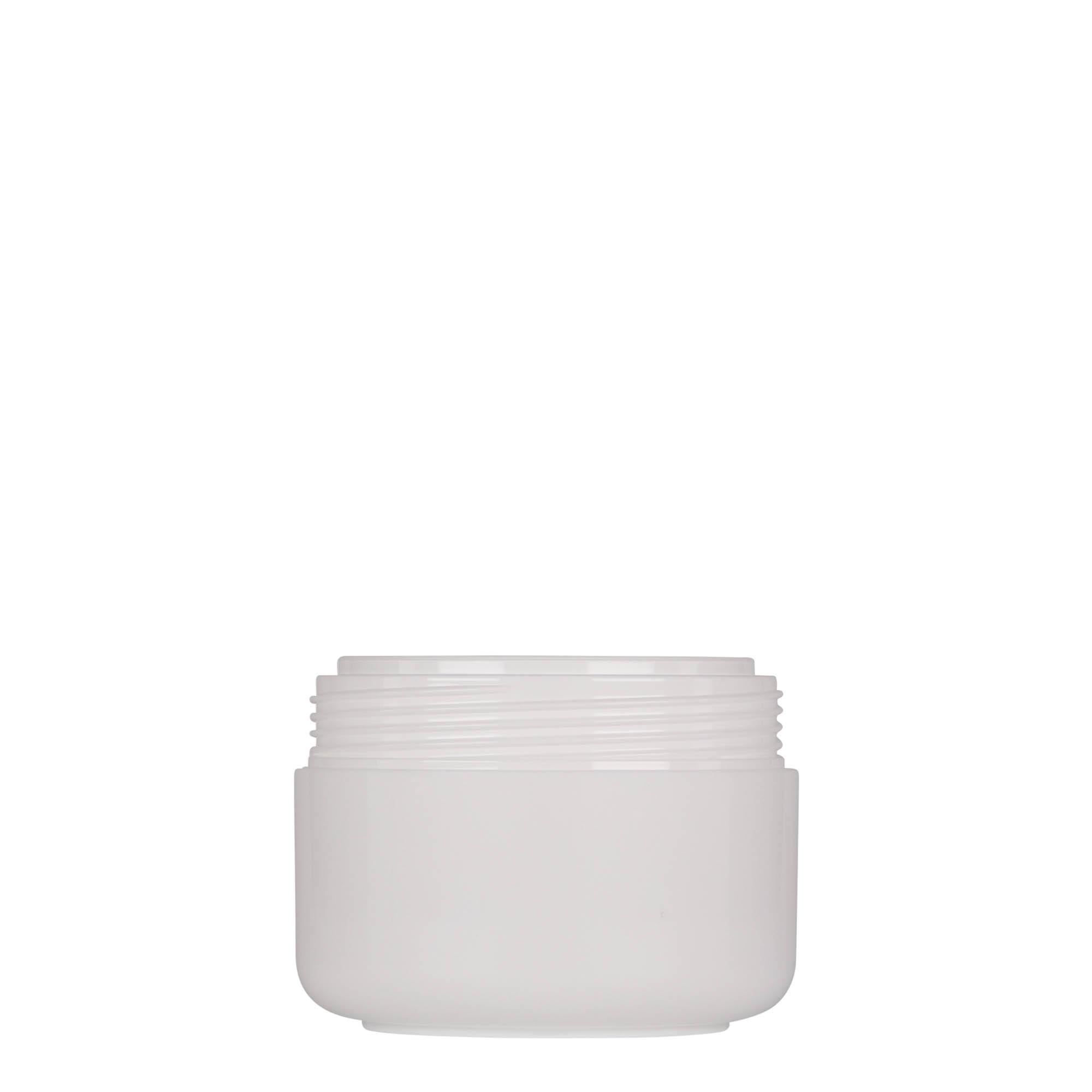 100 ml muovipurkki 'Bianca', PP, valkoinen, suu: ruuvikorkki