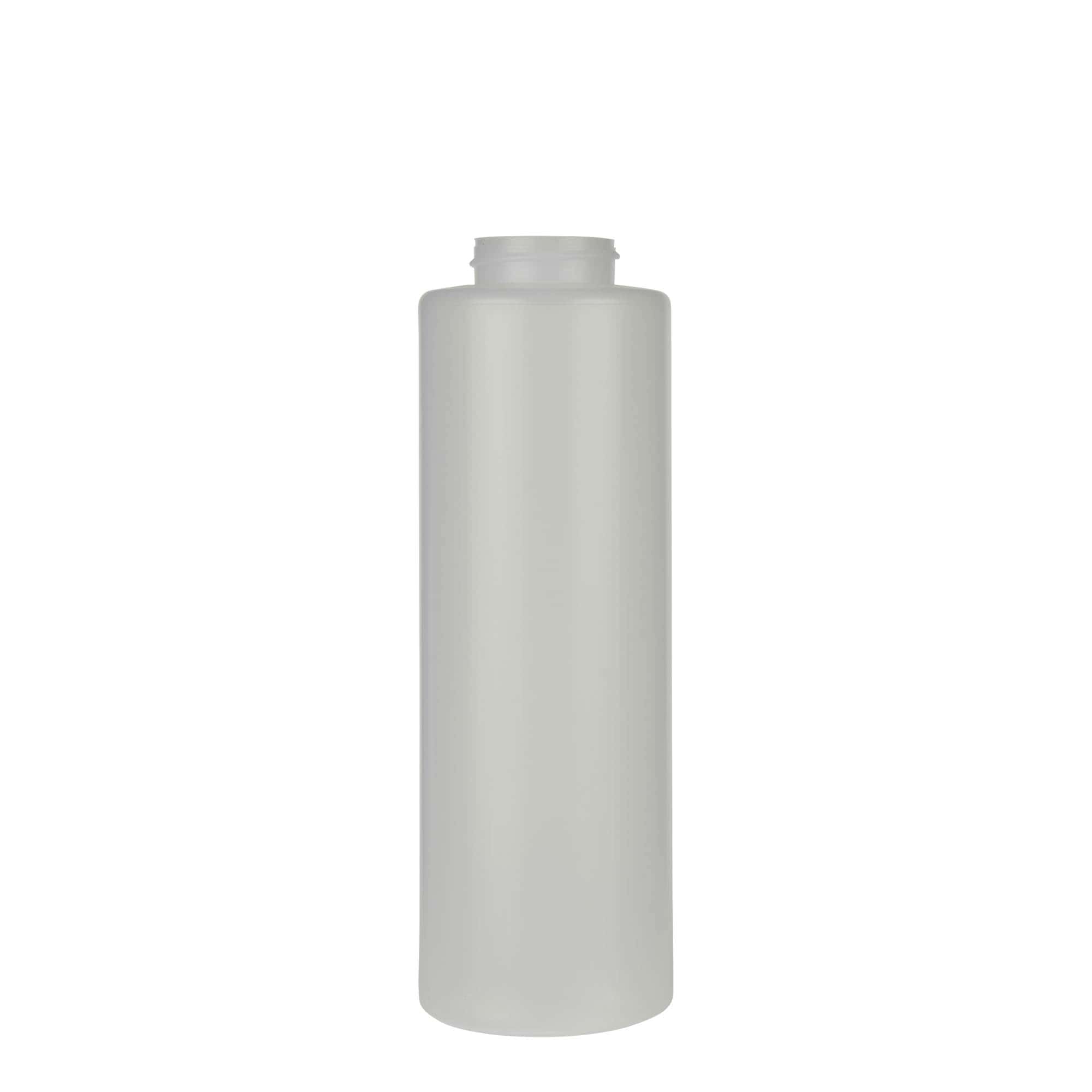 500 ml kastikepullo, LDPE-muovi, luonnollinen, suuaukon koko: 38/400