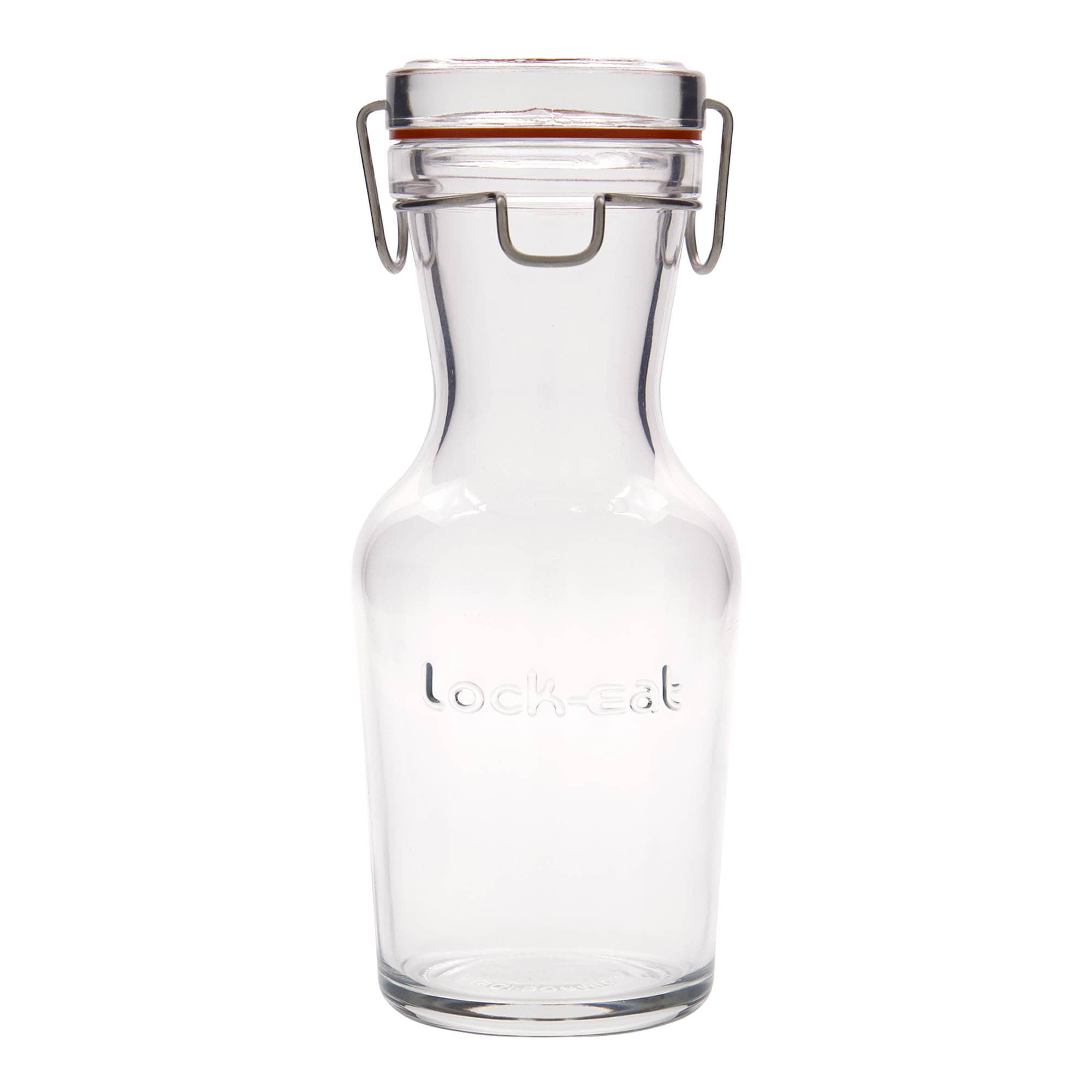 500 ml lasikarahvi ”Lock-Eat”, suuaukon suljin: metallilukko