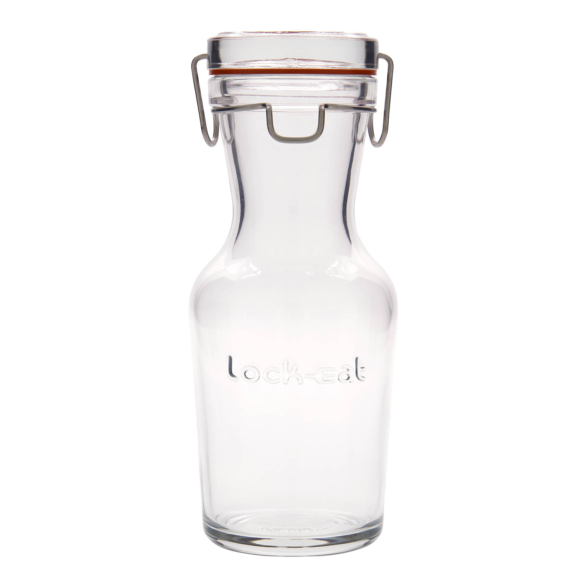 500 ml lasikarahvi ”Lock-Eat”, suuaukon suljin: metallilukko