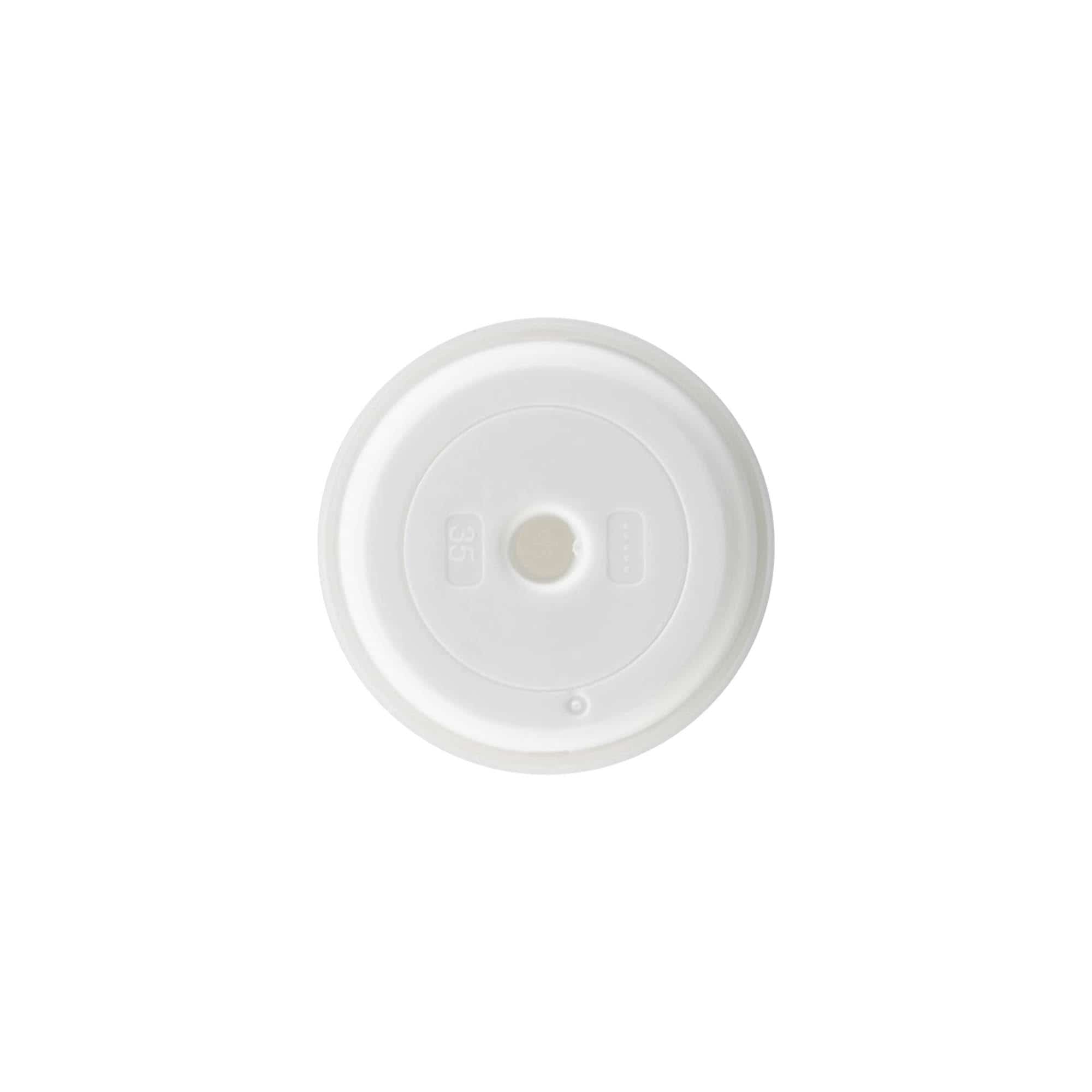 Airless-annostelupumpun pää 'Mezzo', PP-muovi, valkoinen Airless-annostelupumpun pää 'Mezzo', PP-muovi, valkoinen