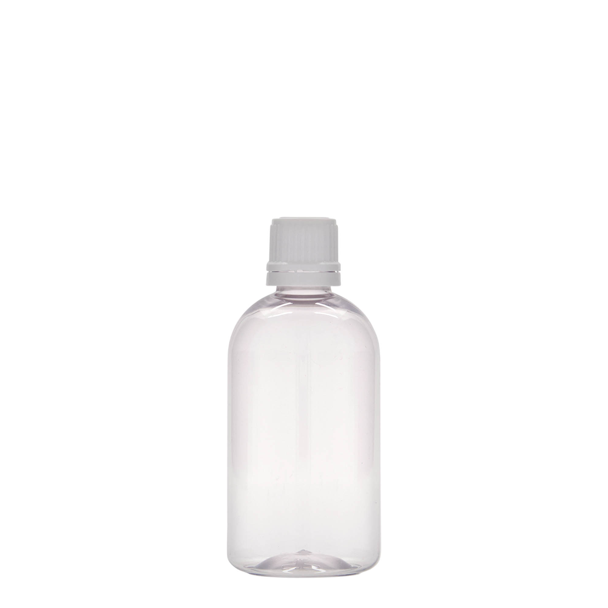 100 ml PET-lääkepullo 'Easy Living', muovia, suuaukko: DIN 18