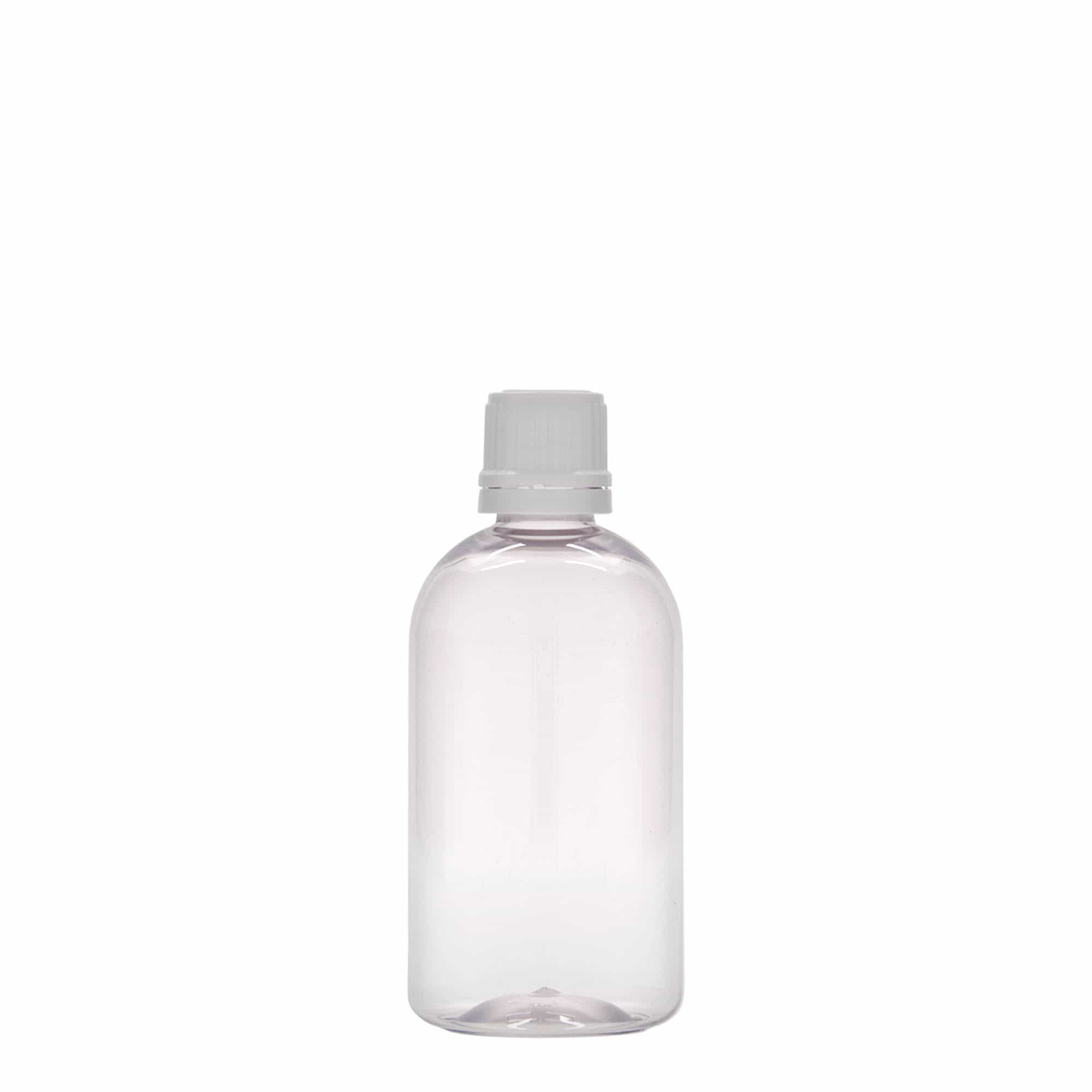 100 ml PET-lääkepullo 'Easy Living', muovia, suuaukko: DIN 18