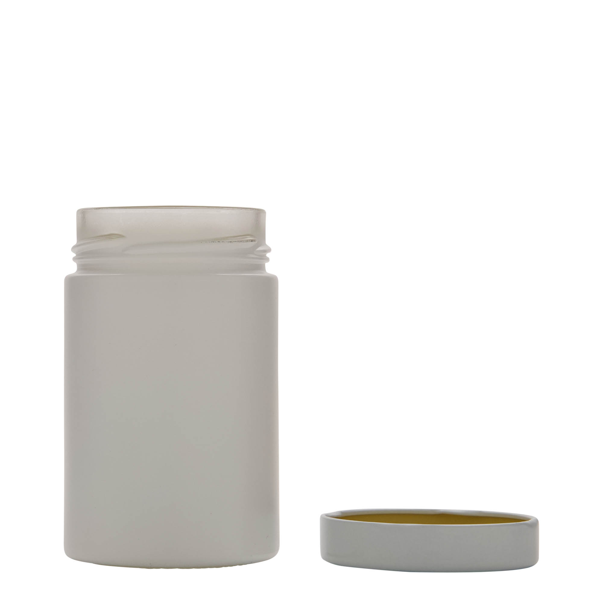 327 ml pyöreä lasi 'Aurora', valkoinen, suuaukon tyyppi: Deep-Twist-Off (DTO 66) 327 ml pyöreä lasi 'Aurora', valkoinen, suuaukon tyyppi: Deep-Twist-Off (DTO 66)