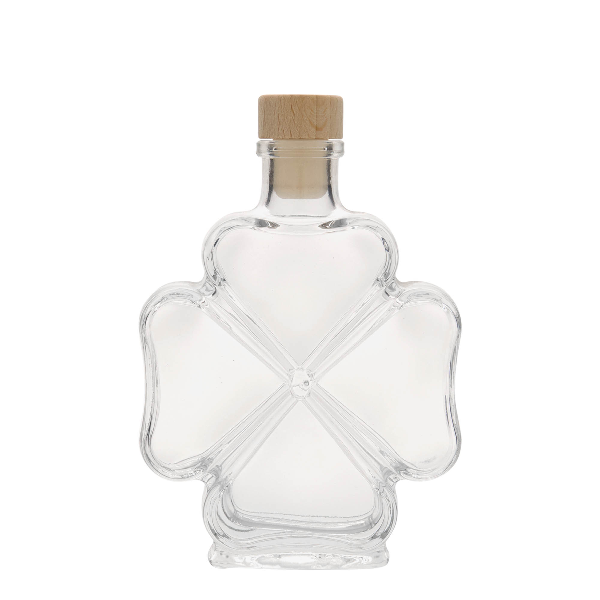 200 ml lasipullo 'Apilalehti', suuaukko: korkki