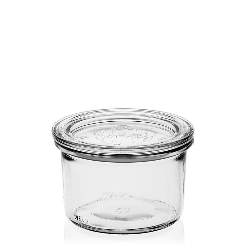 200 ml WECK sylinterimäinen lasipurkki, suu: pyöreä reuna