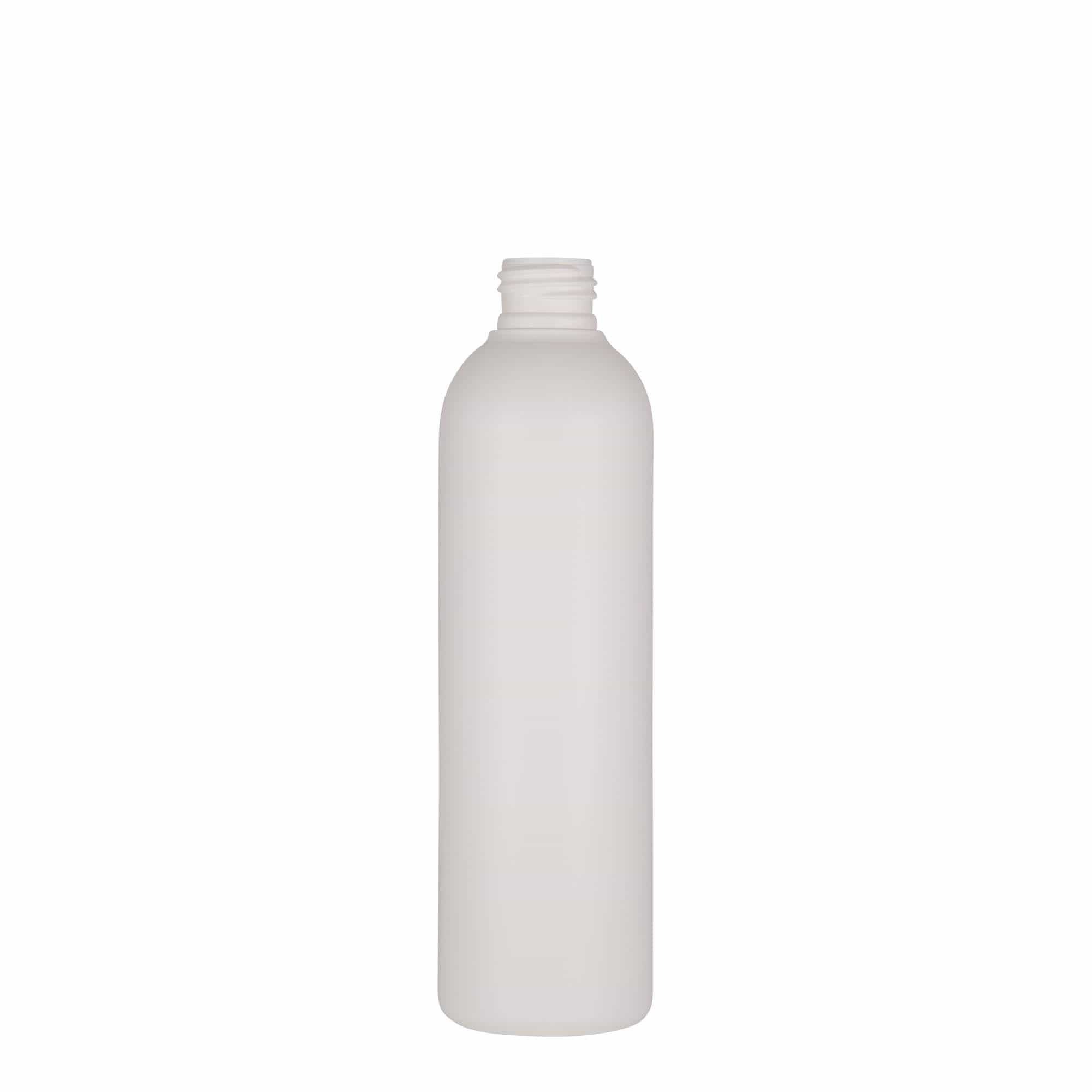 250 ml muovipullo ”Tuffy”, HDPE, valkoinen, suuaukko: 24/410
