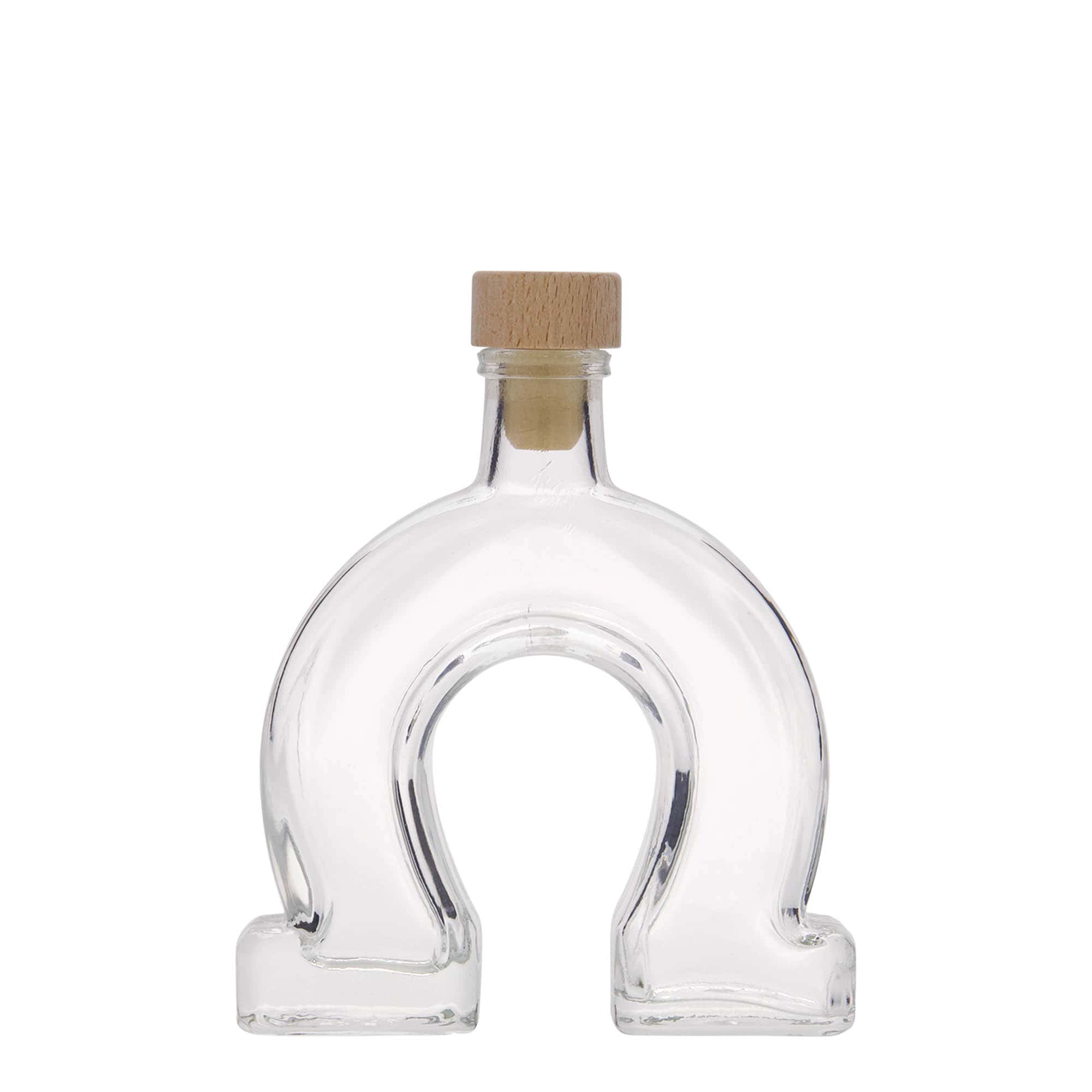 100 ml lasipullo 'Hevosenkenkä', suuaukko: korkki