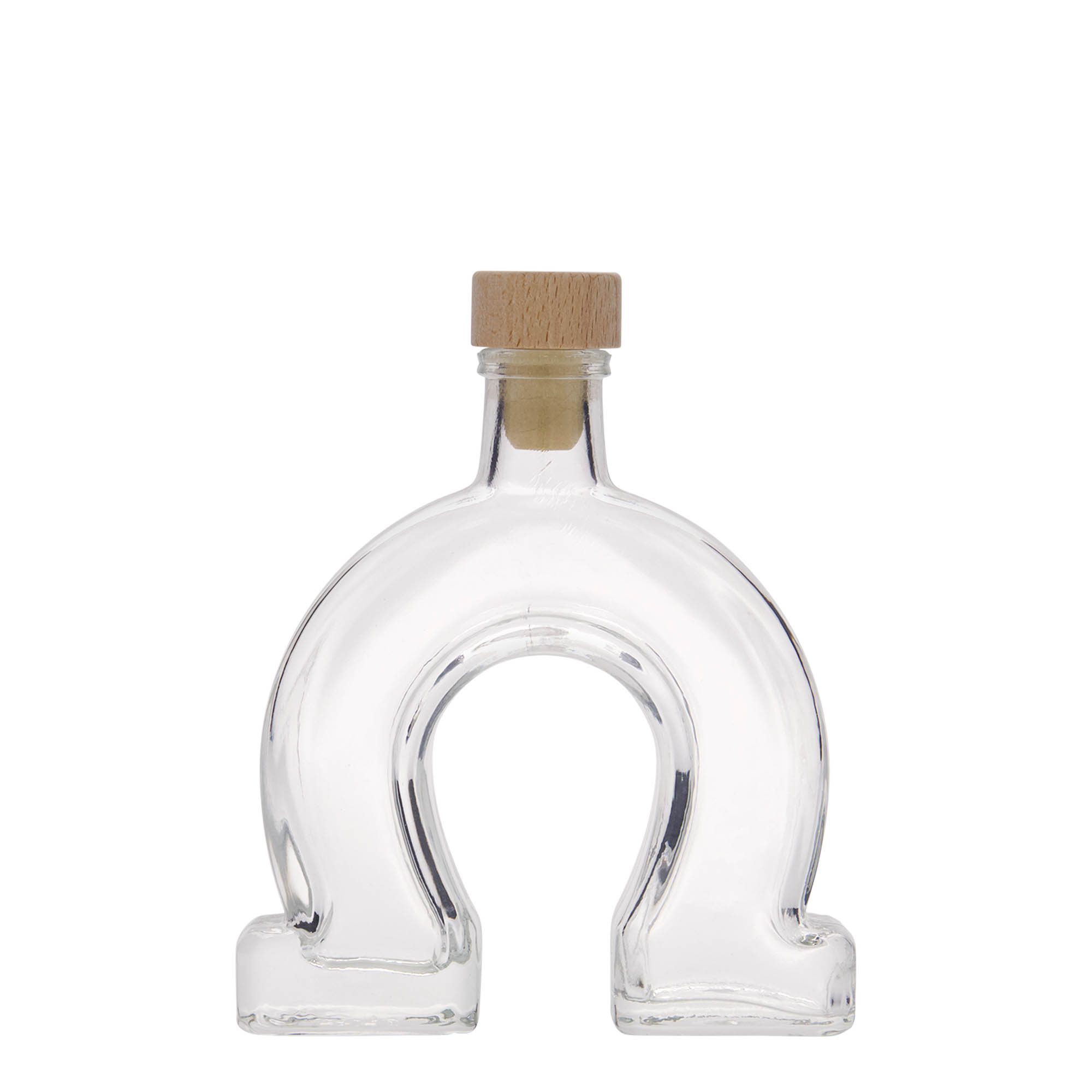 100 ml lasipullo 'Hevosenkenkä', suuaukko: korkki