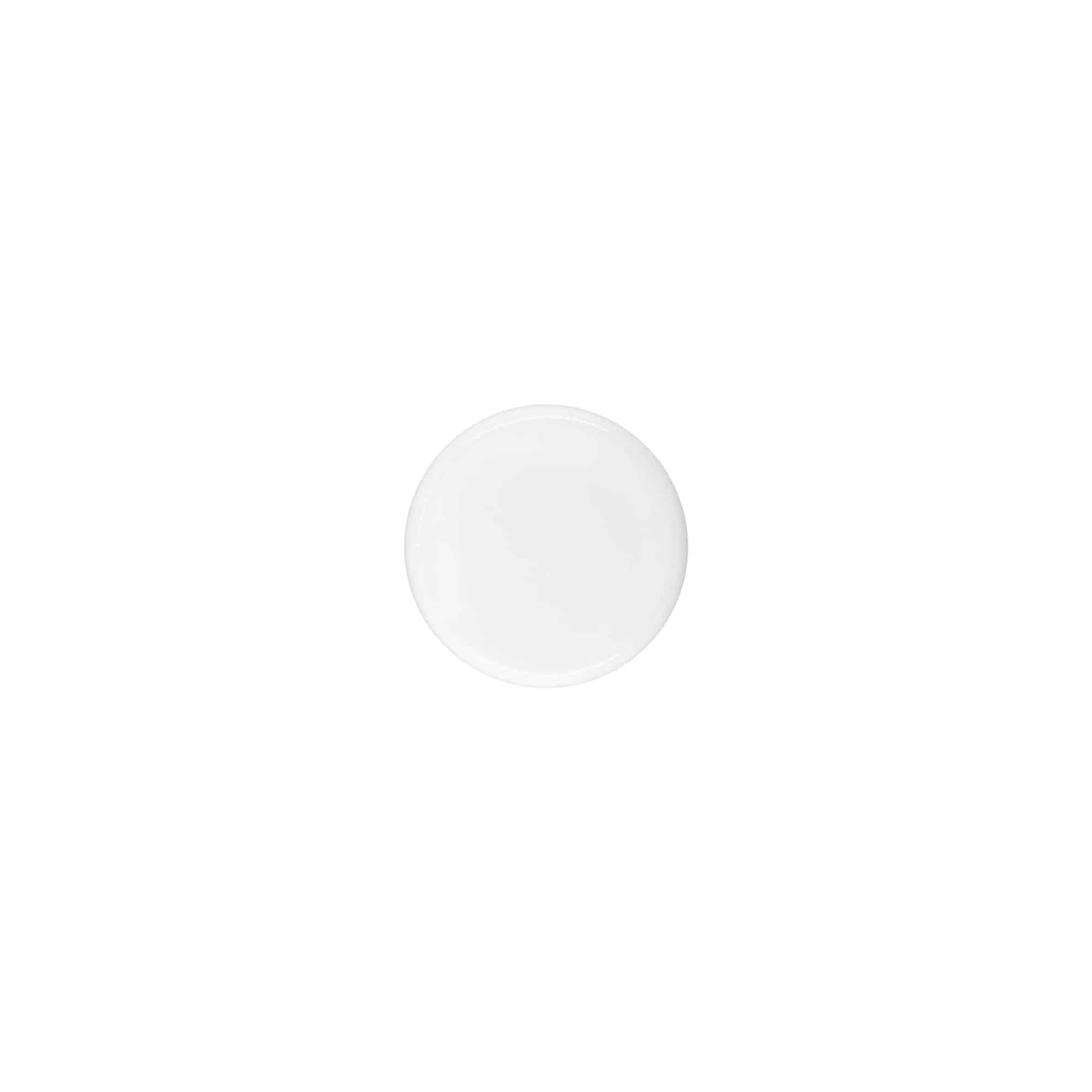 Ruuvikorkki 5 ml 'Bianca', PP-muovi, valkoinen