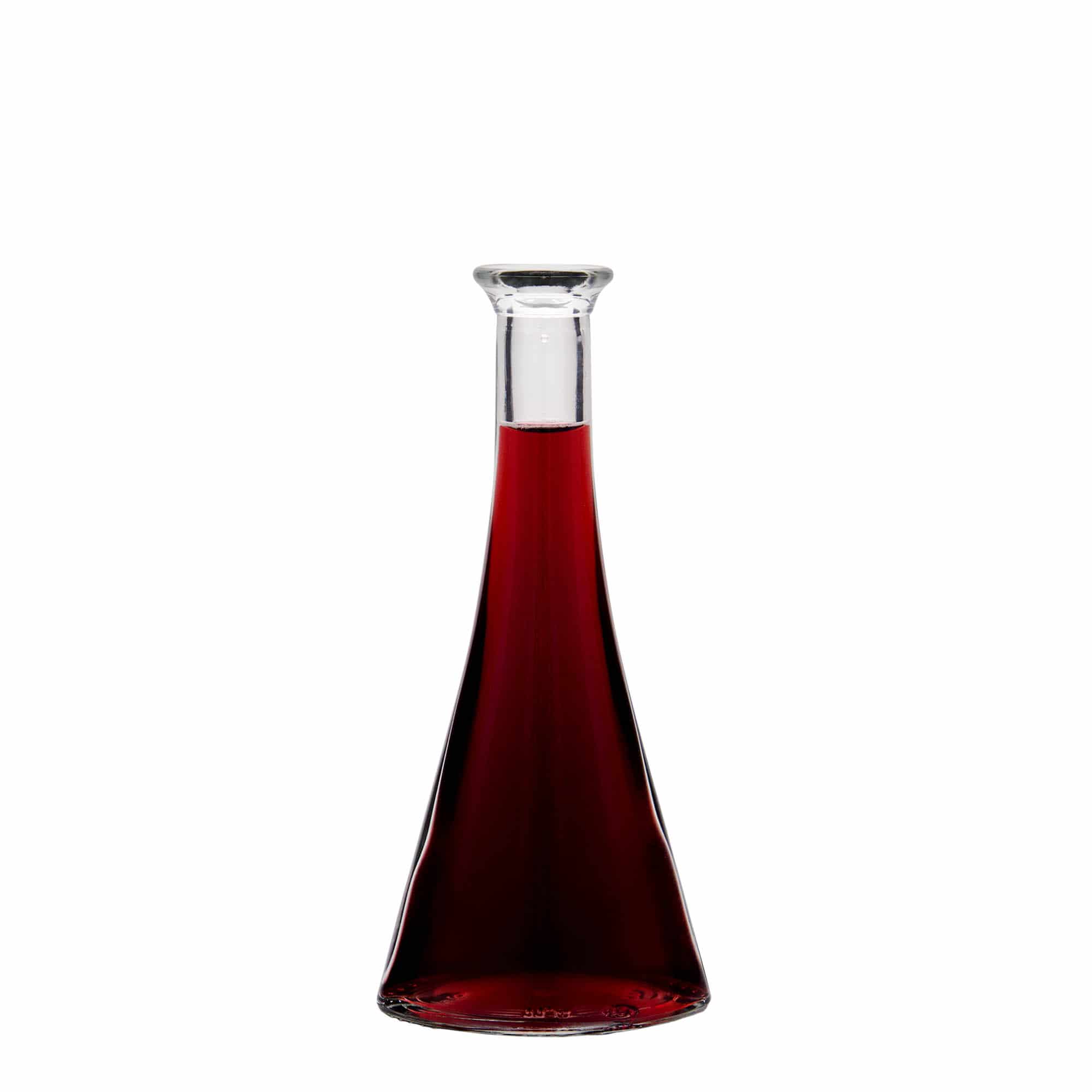 100 ml lasipullo 'Veronica', puolipyöreä, suu: korkki