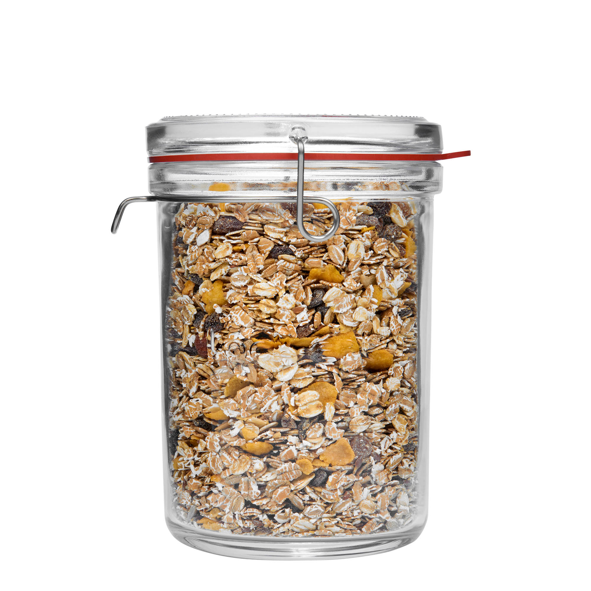 1 000 ml lankakannellinen lasipurkki 'Lock-Eat', suuaukko: lankakannellinen suljin 1 000 ml lankakannellinen lasipurkki 'Lock-Eat', suuaukko: lankakannellinen suljin