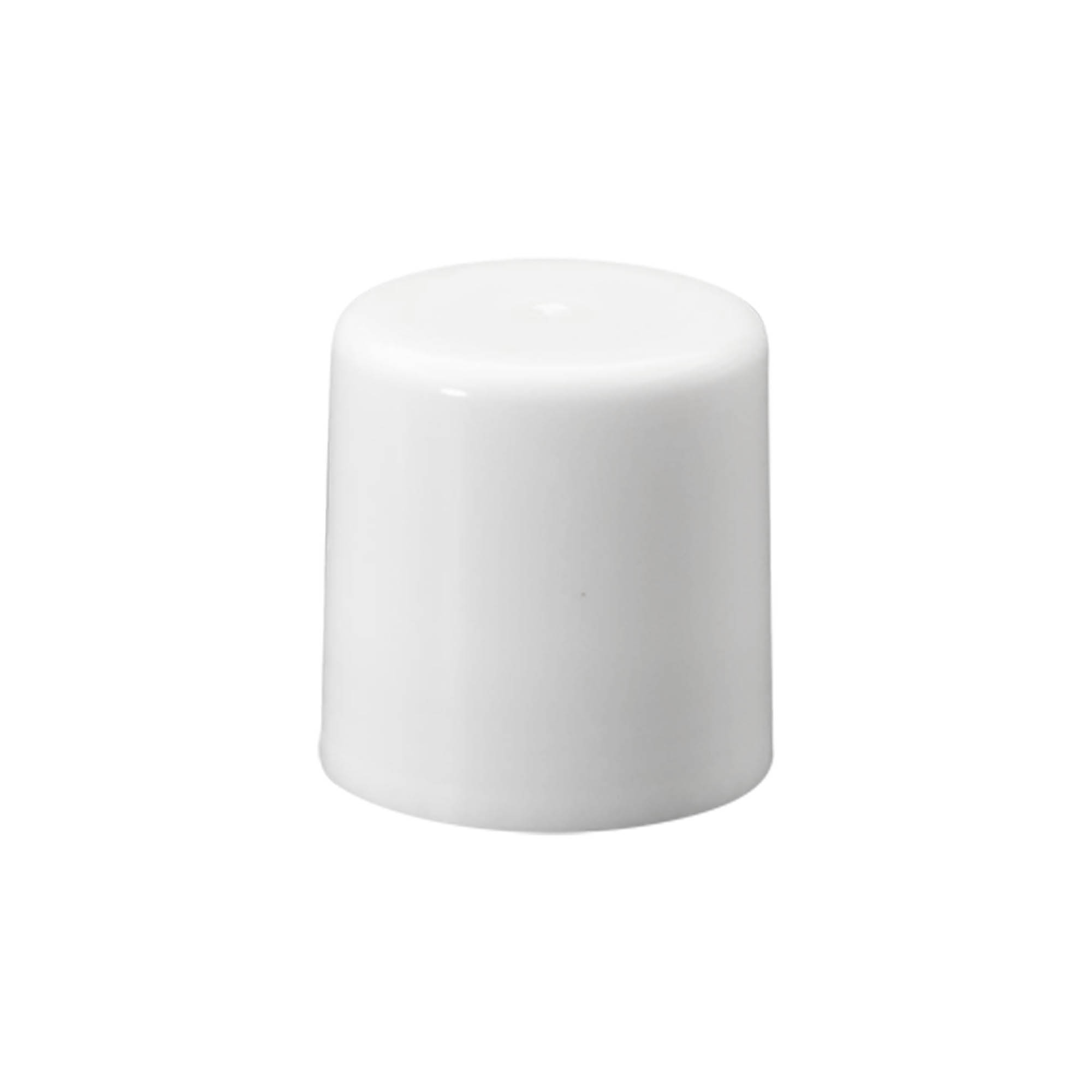 Korkki 50 ml roll-on-pulloon, PP-muovia, valkoinen, suukappaleelle: ruuvikorkki
