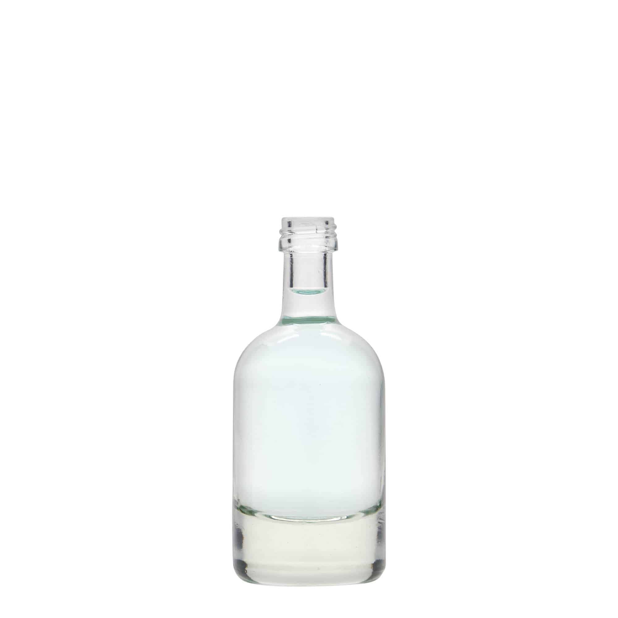 50 ml lasipullo 'Linea Uno', suuaukko: PP 18