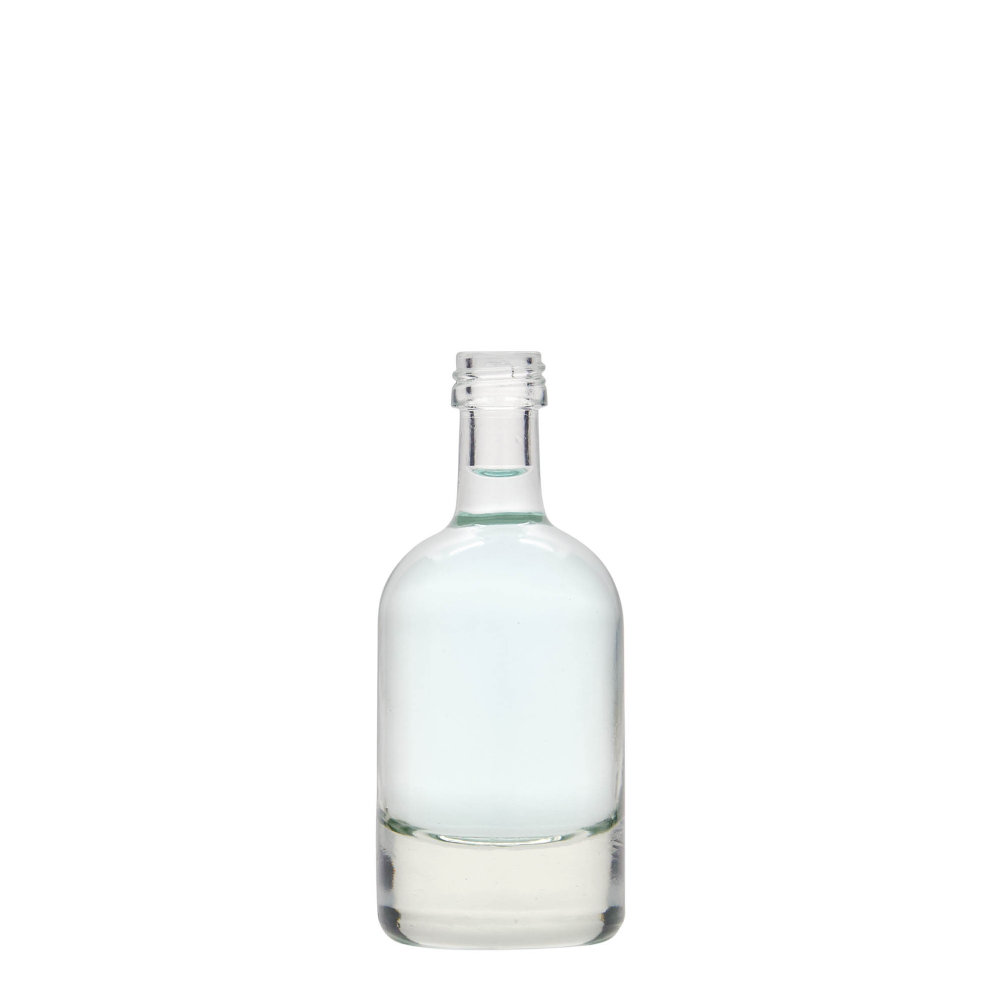 50 ml lasipullo 'Linea Uno', suuaukko: PP 18 50 ml lasipullo 'Linea Uno', suuaukko: PP 18