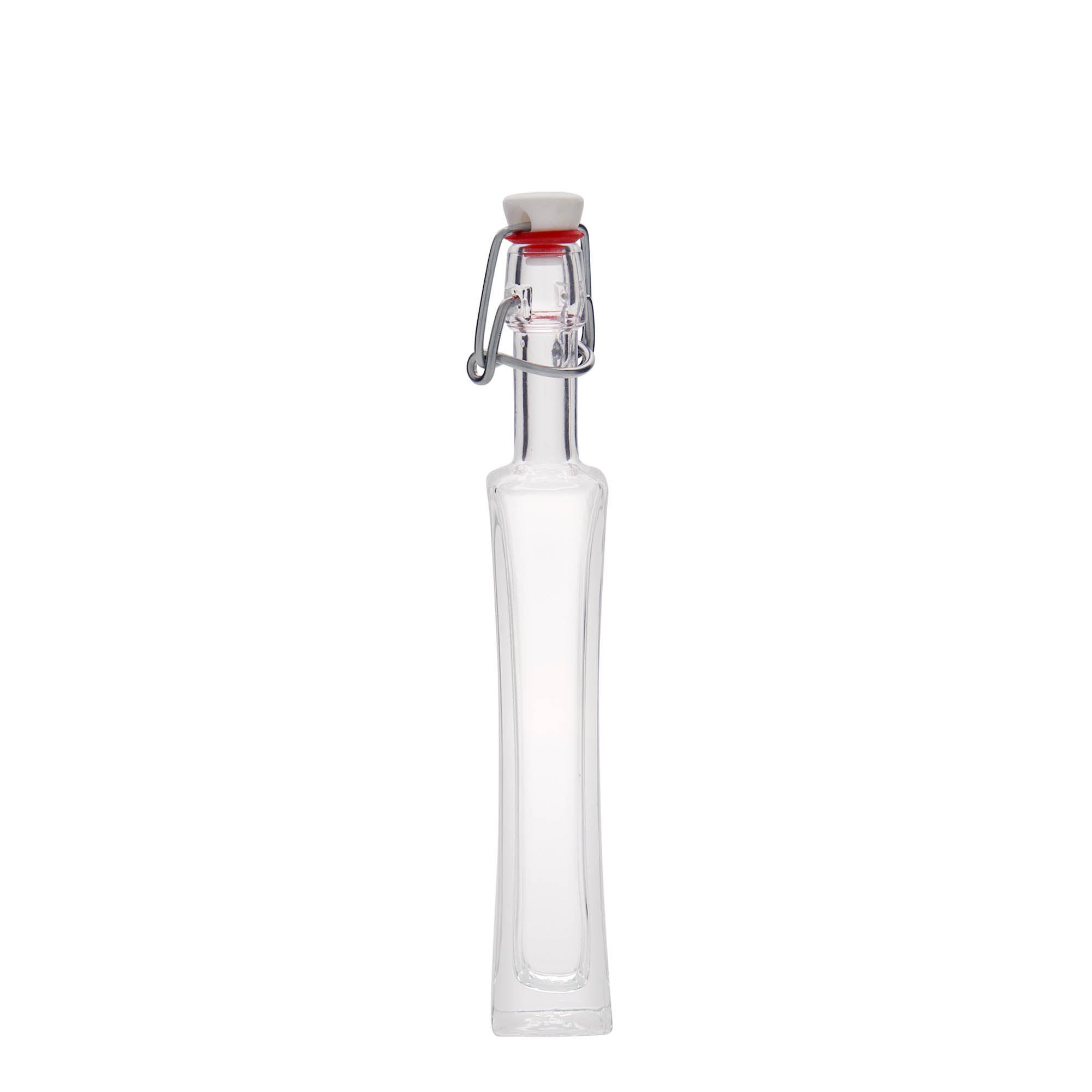 40 ml lasipullo 'Koko', neliömäinen, suuaukko: lukittava kansi 40 ml lasipullo 'Koko', neliömäinen, suuaukko: lukittava kansi