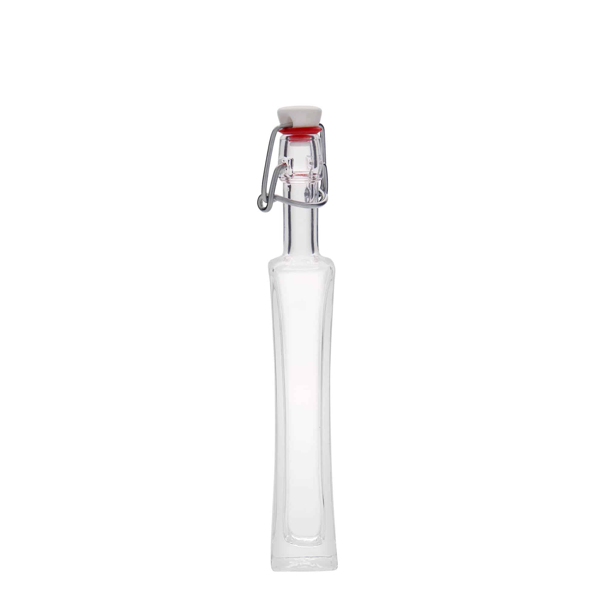 40 ml lasipullo ”Koko”, neliömäinen, suuaukko: lukittava kansi