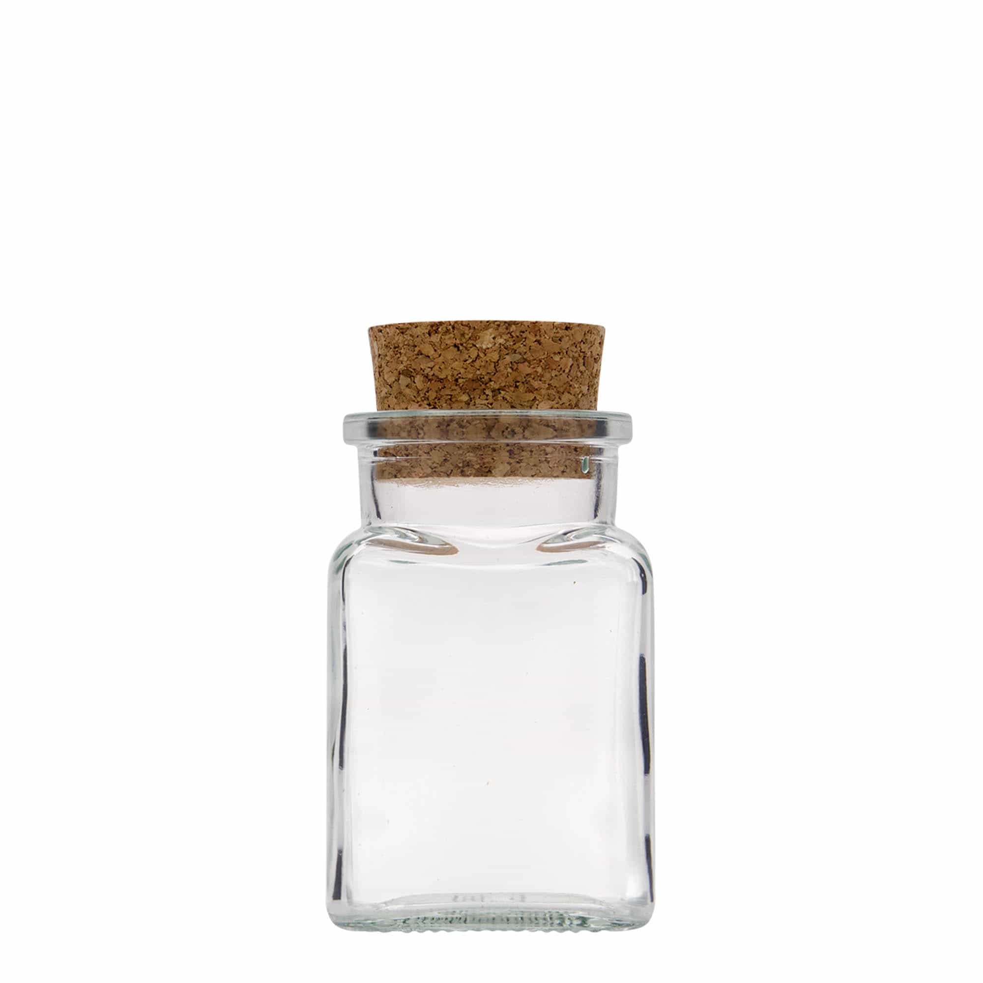 150 ml korkkilasi, neliskulmainen, suuaukko: korkki