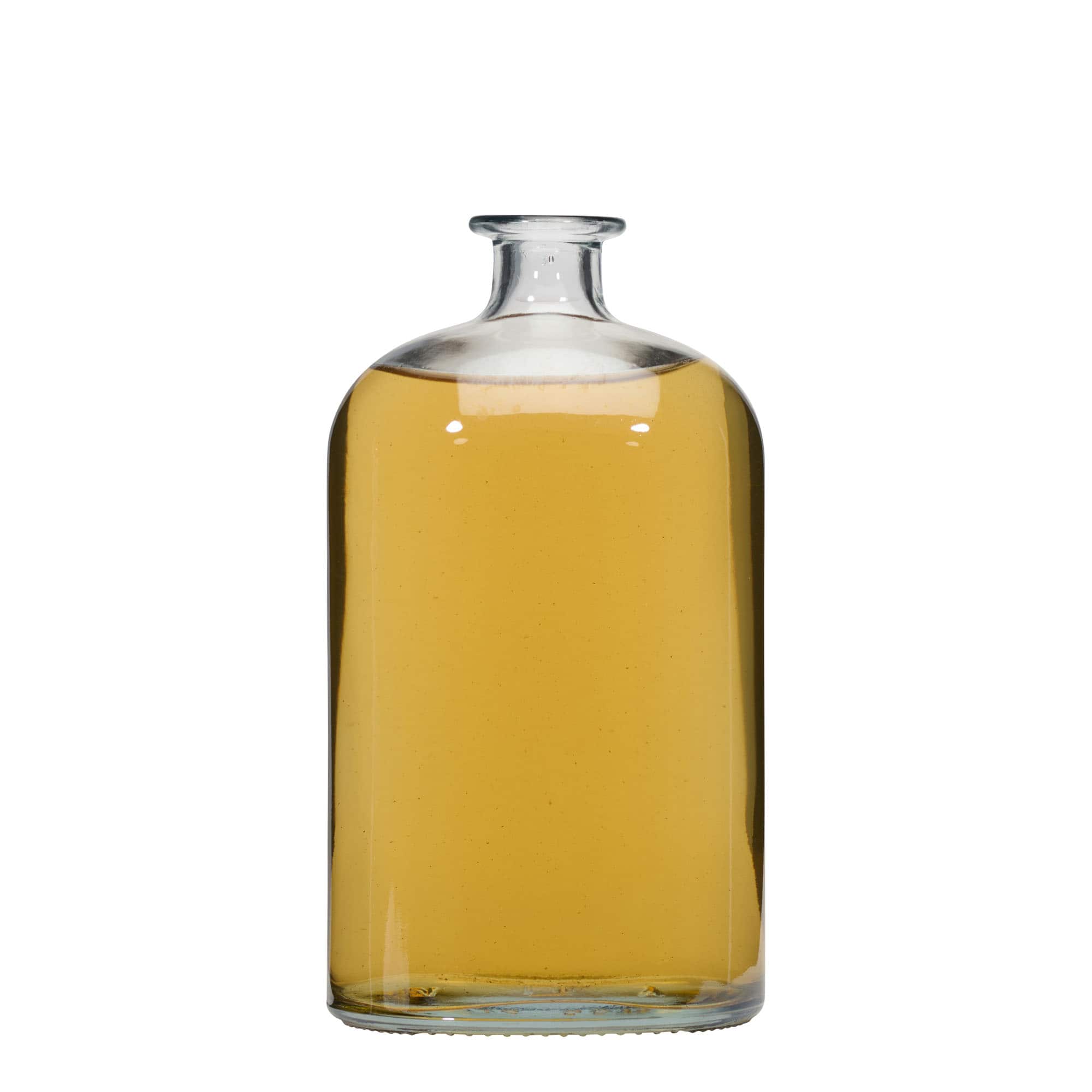 1000 ml lasipullo 'Dundee', soikea, suu: korkki