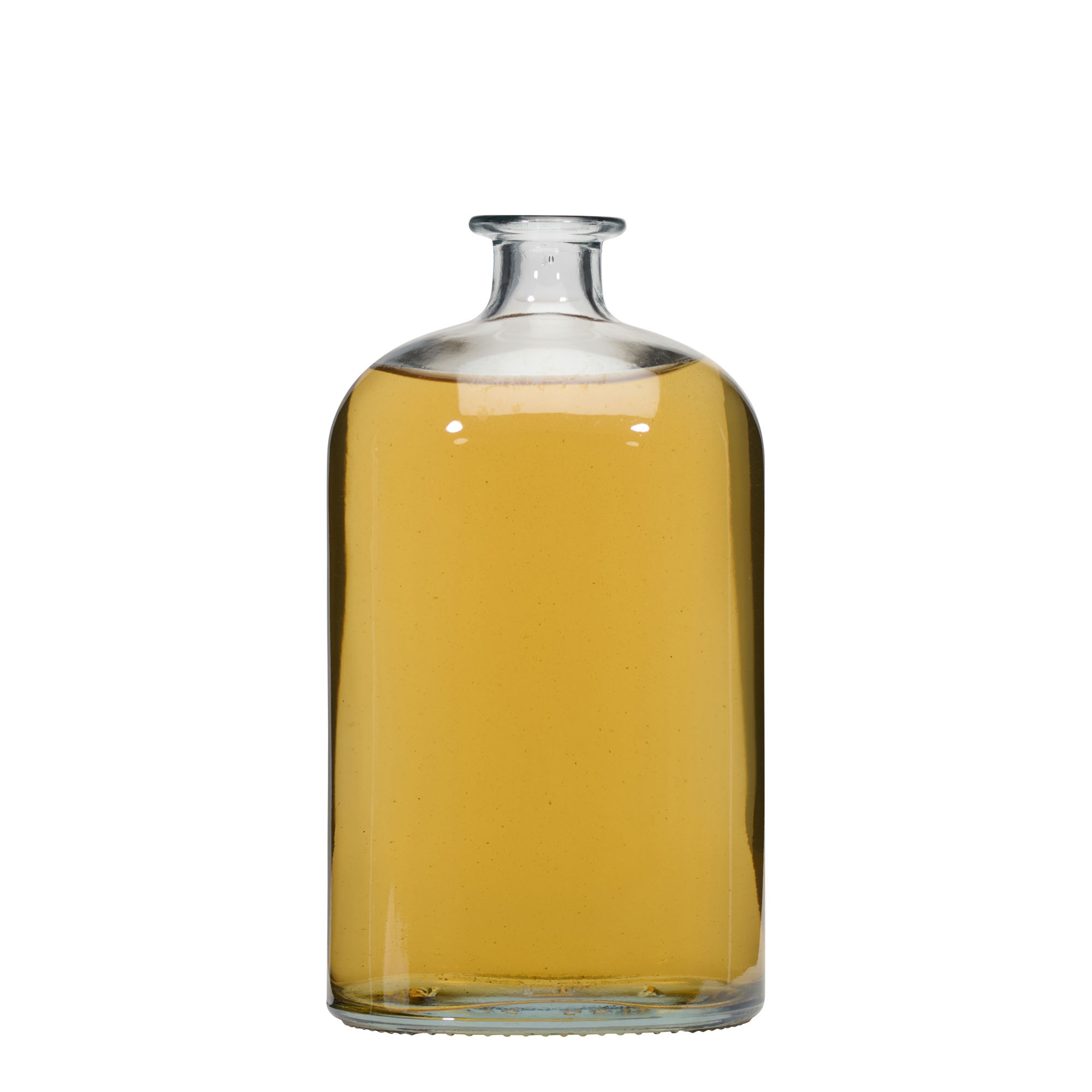 1 000 ml lasipullo 'Dundee', ovaali, suuaukko: korkki 1 000 ml lasipullo 'Dundee', ovaali, suuaukko: korkki