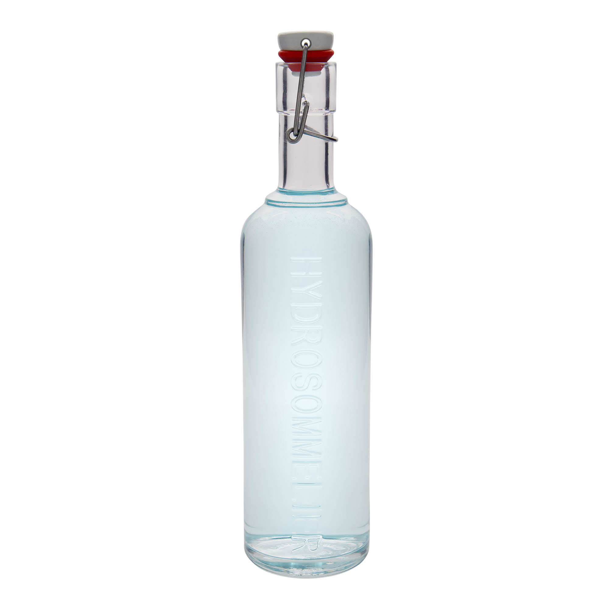 1 000 ml lasipullo 'Optima Hydrosommelier', suuaukon suljin: metallilukko 1 000 ml lasipullo 'Optima Hydrosommelier', suuaukon suljin: metallilukko