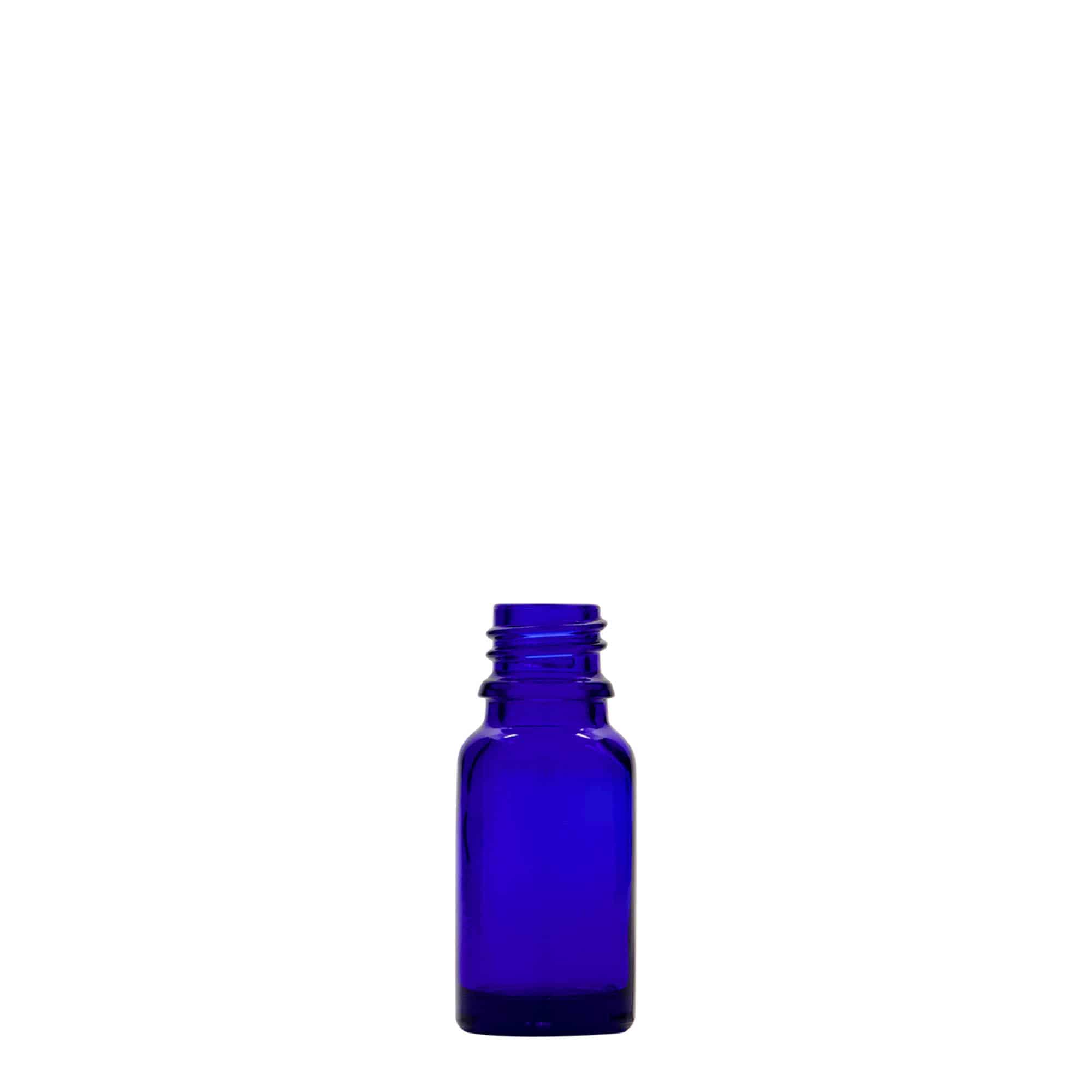 10 ml lääkepullo, lasi, laivastonsininen, suu: DIN 18 10 ml lääkepullo, lasi, laivastonsininen, suu: DIN 18