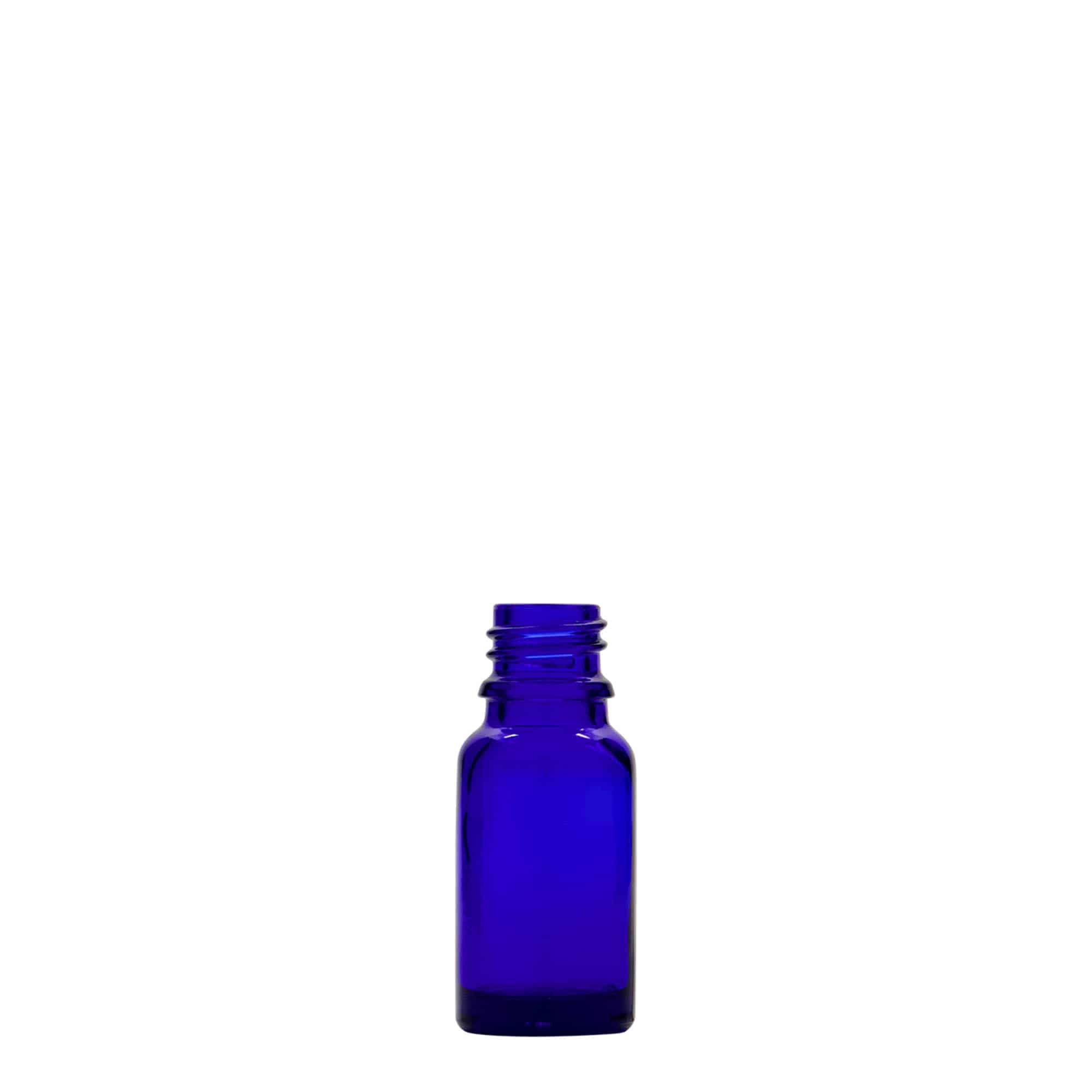 10 ml lääkeputkilo, lasia, kuninkaansininen, suuaukko: DIN 18