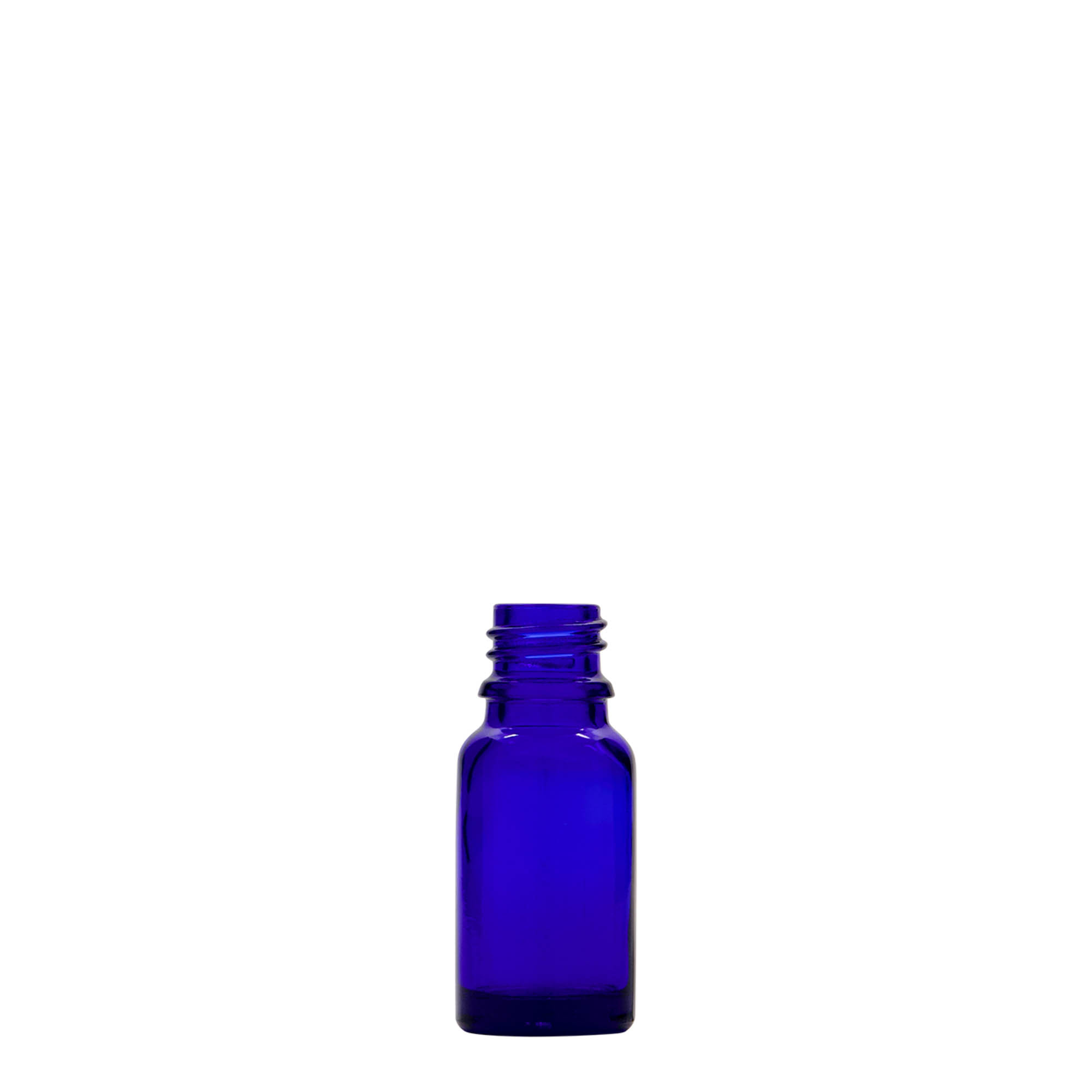10 ml lääkeputkilo, lasia, kuninkaansininen, suuaukko: DIN 18