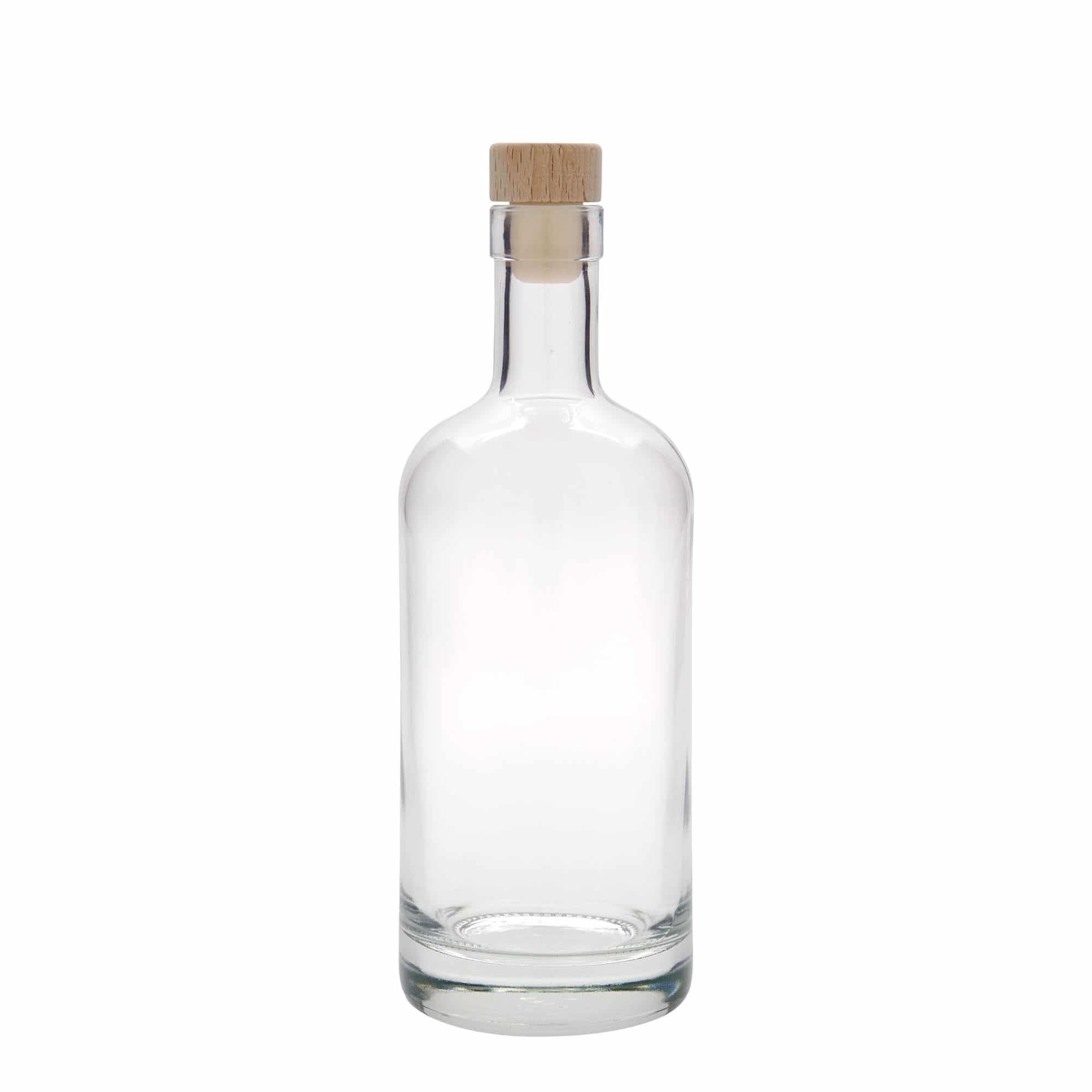 500 ml lasipullo 'Linea Uno', suu: korkki
