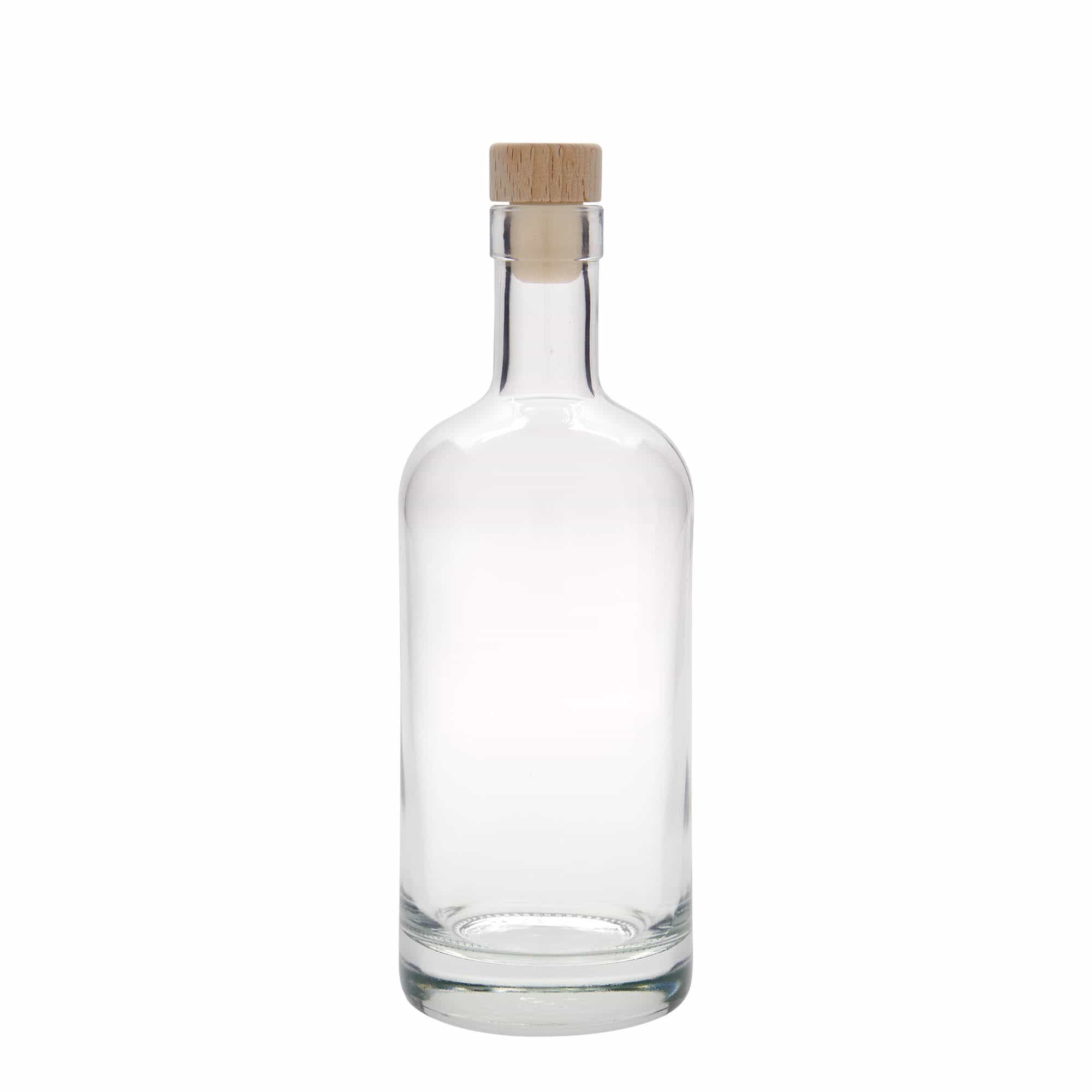 500 ml lasipullo 'Linea Uno', suuaukko: korkki