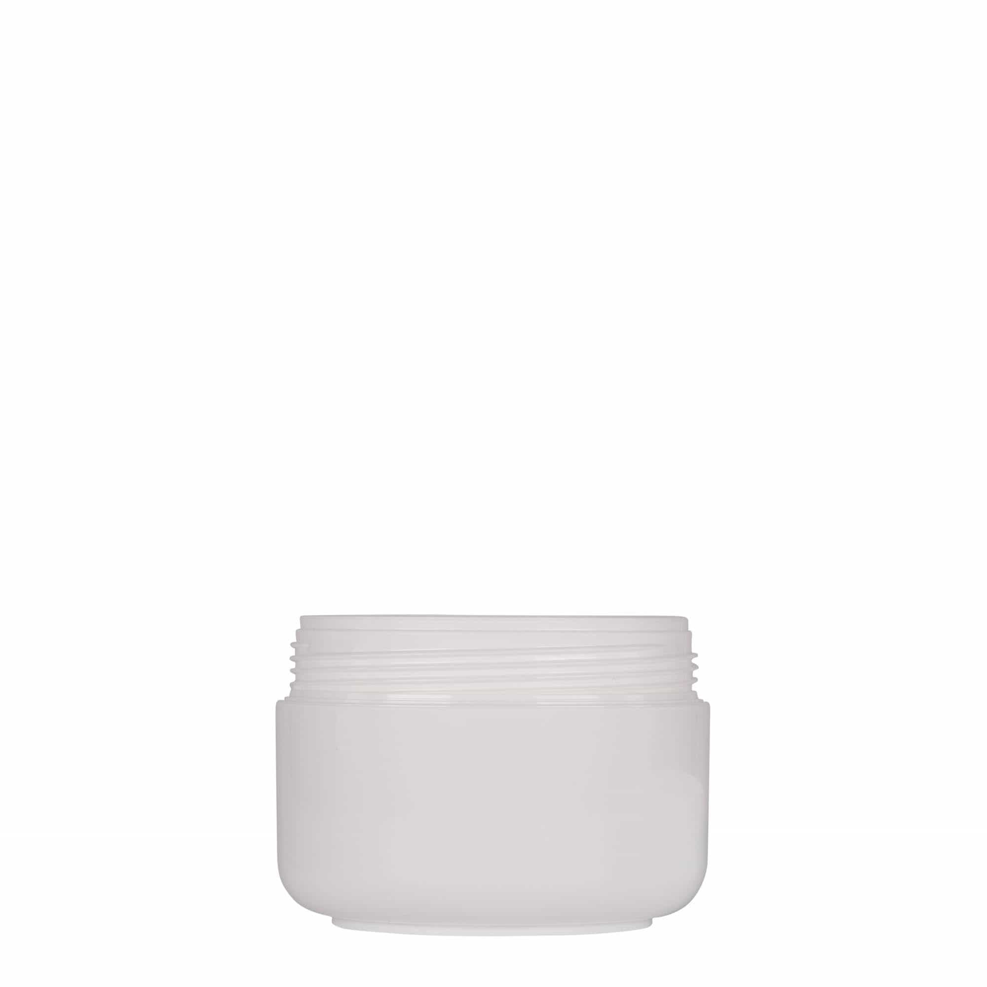 150 ml muovipurkki 'Bianca', PP, valkoinen, suuaukko: kierrekorkki